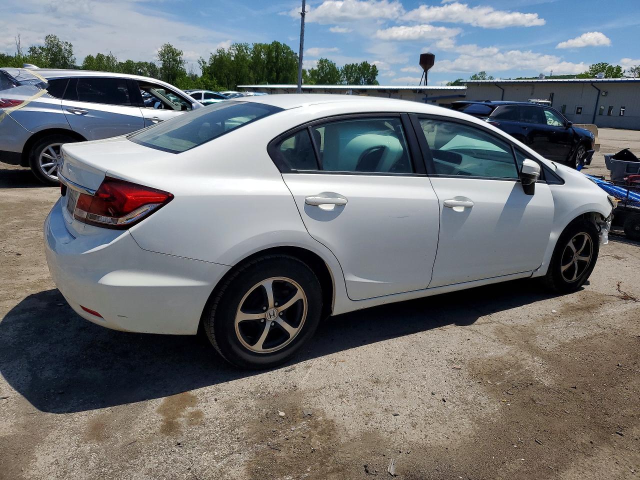2015 Honda Civic Se Белый vin: 19XFB2F70FE286503