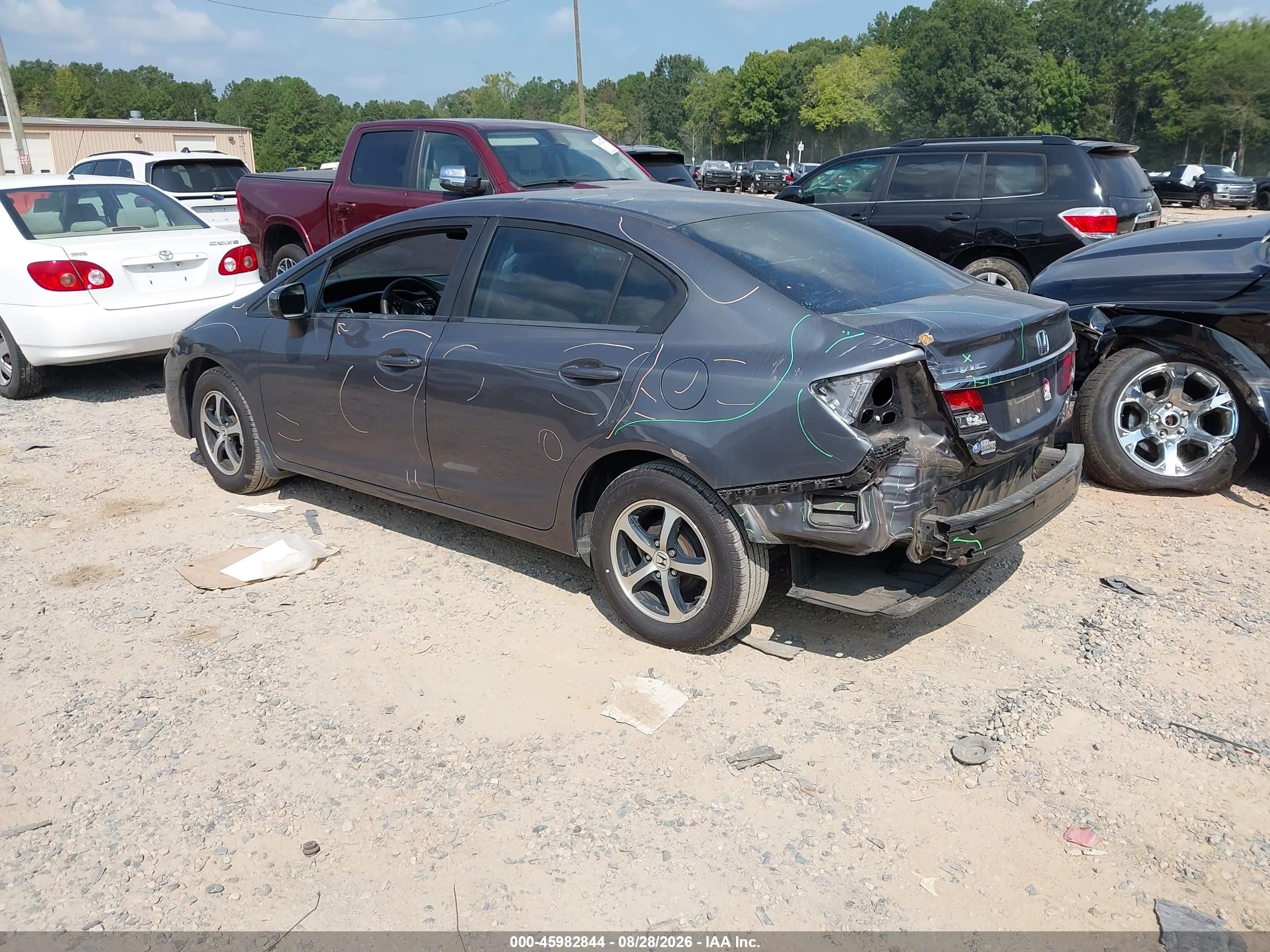 2015 Honda Civic Se Gray vin: 19XFB2F71FE027261