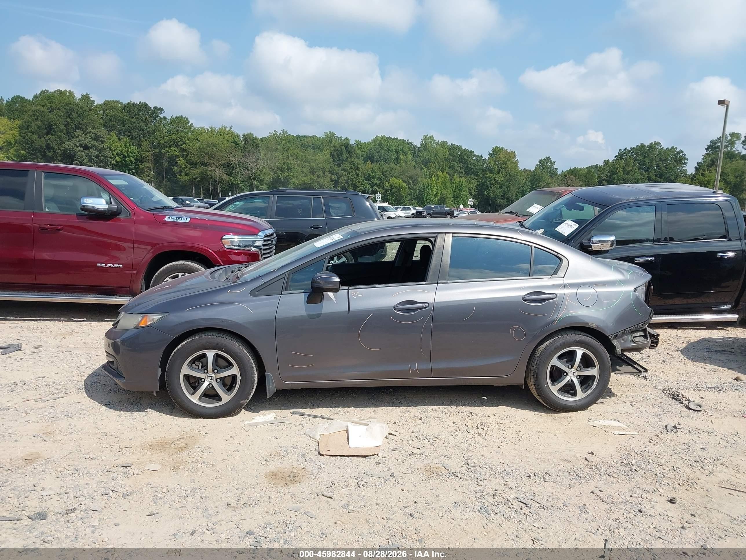 2015 Honda Civic Se Gray vin: 19XFB2F71FE027261