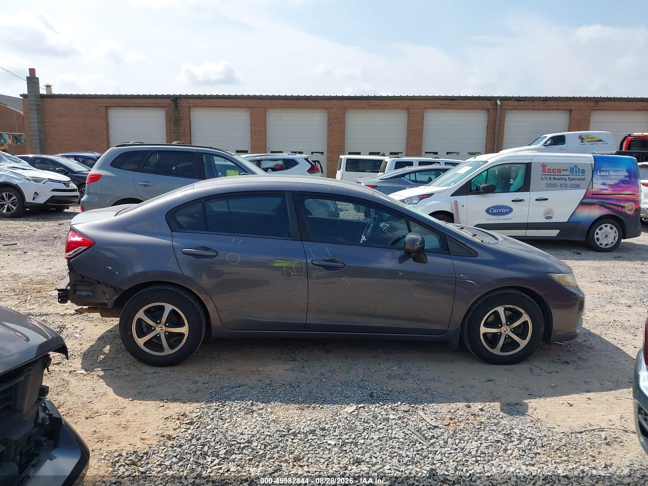 2015 Honda Civic Se Gray vin: 19XFB2F71FE027261