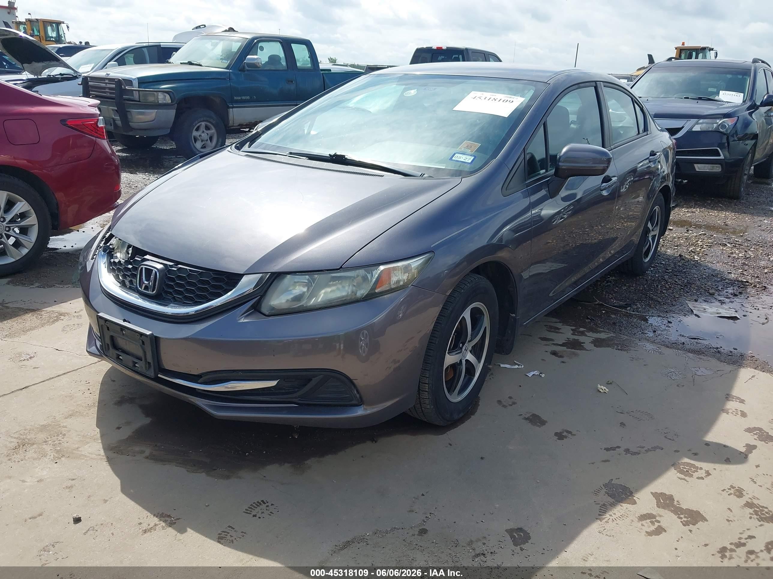 2015 Honda Civic Se Gray vin: 19XFB2F71FE090327