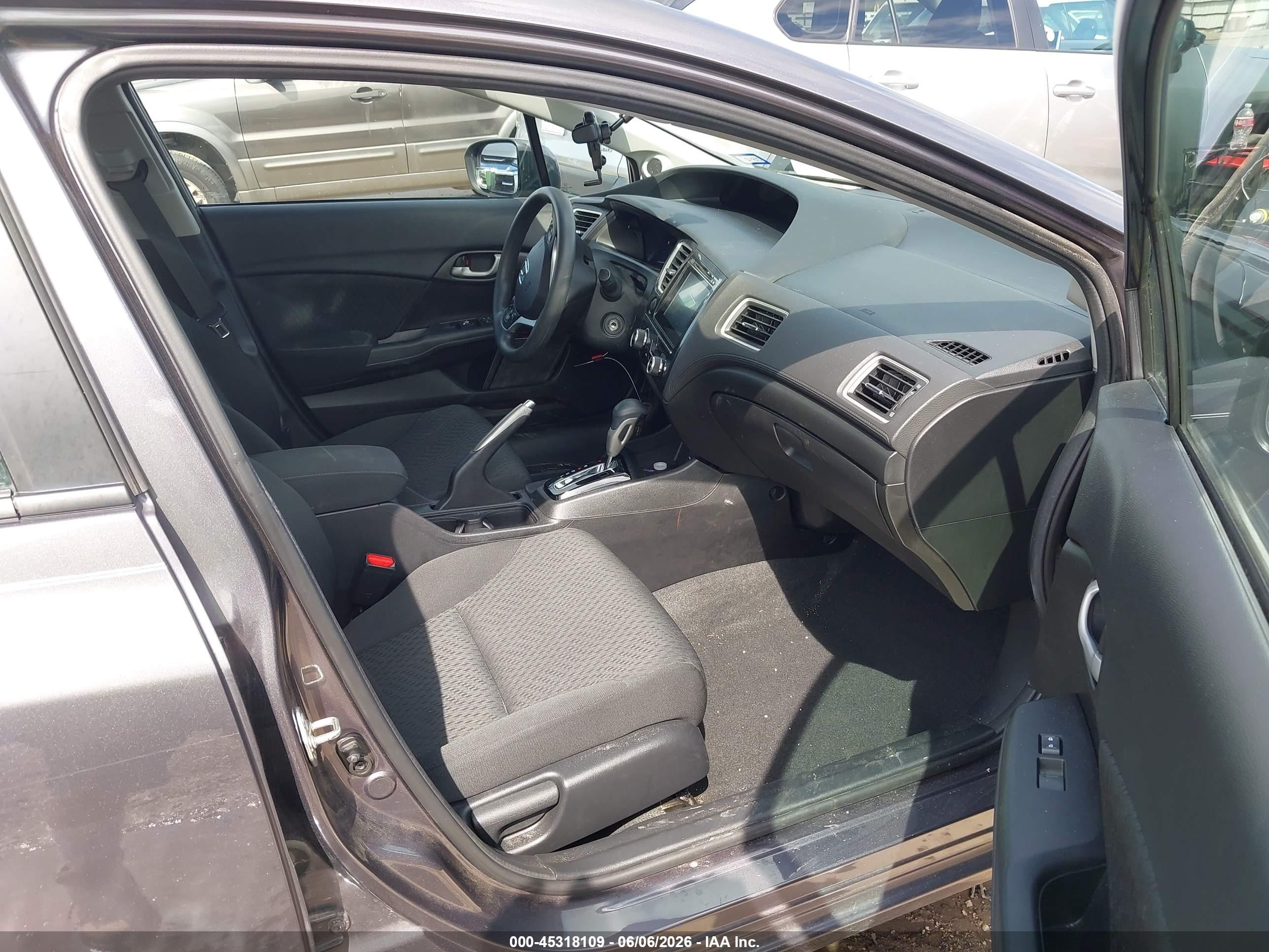 2015 Honda Civic Se Gray vin: 19XFB2F71FE090327