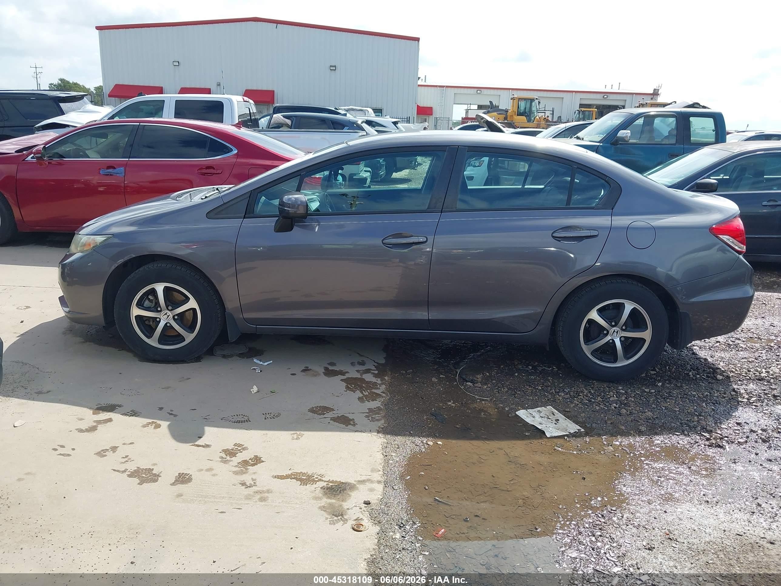 2015 Honda Civic Se Gray vin: 19XFB2F71FE090327