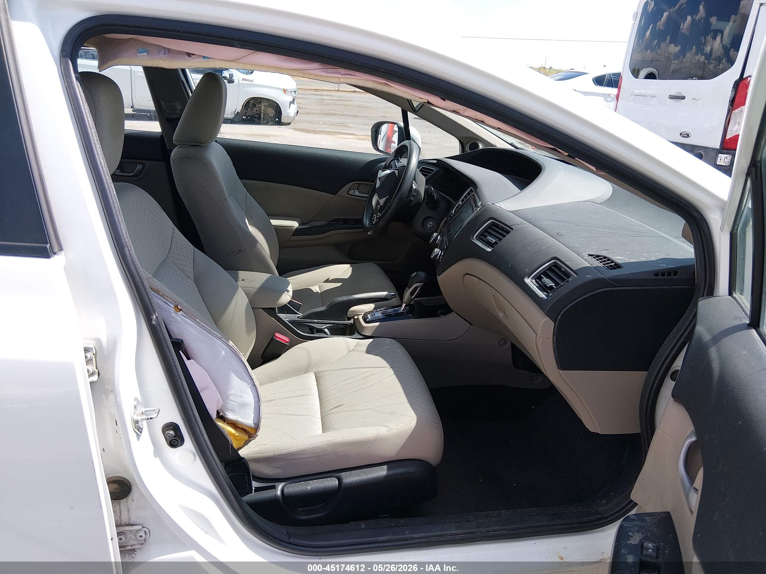 2015 Honda Civic Se White vin: 19XFB2F71FE106672