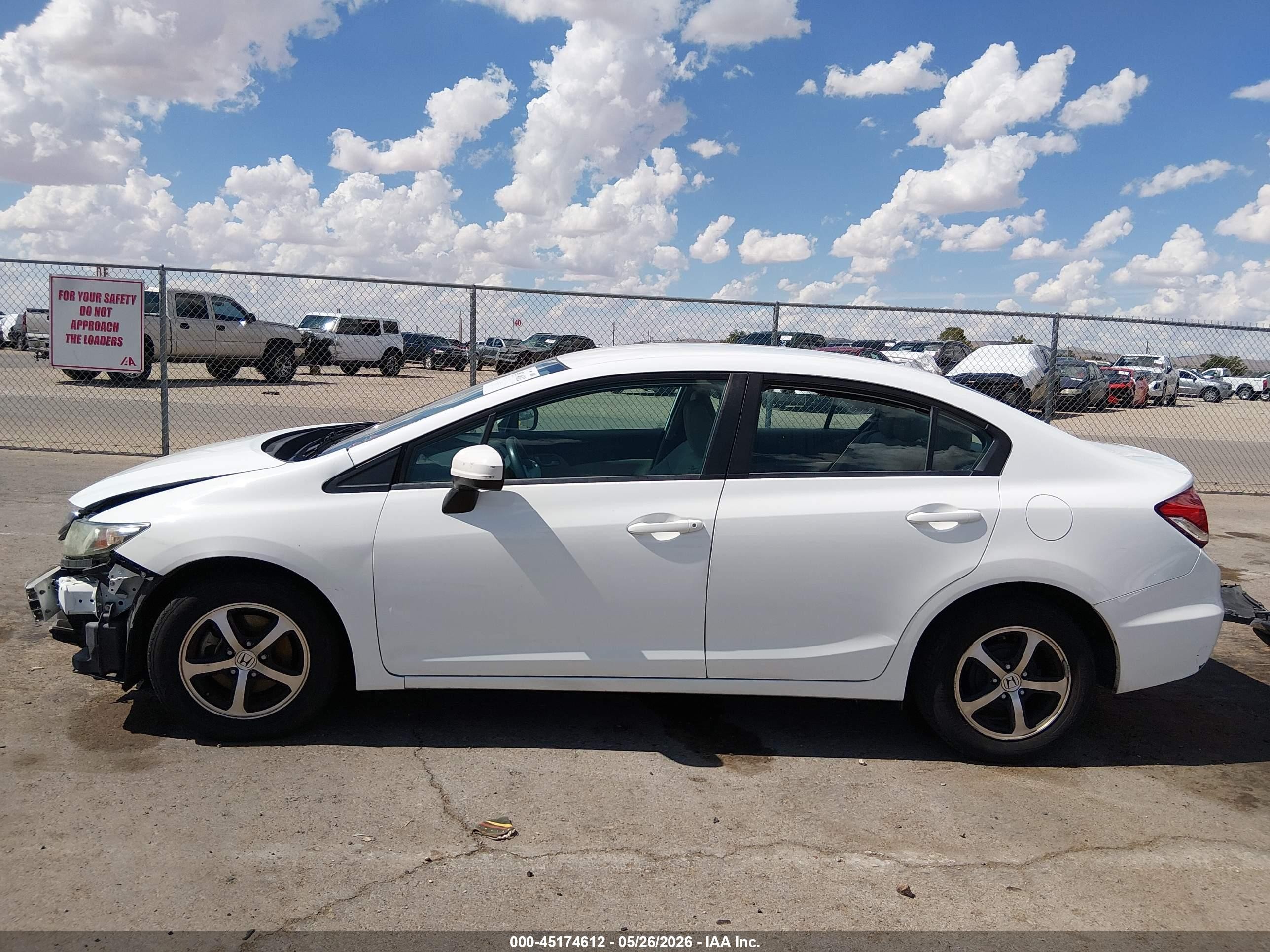 2015 Honda Civic Se White vin: 19XFB2F71FE106672