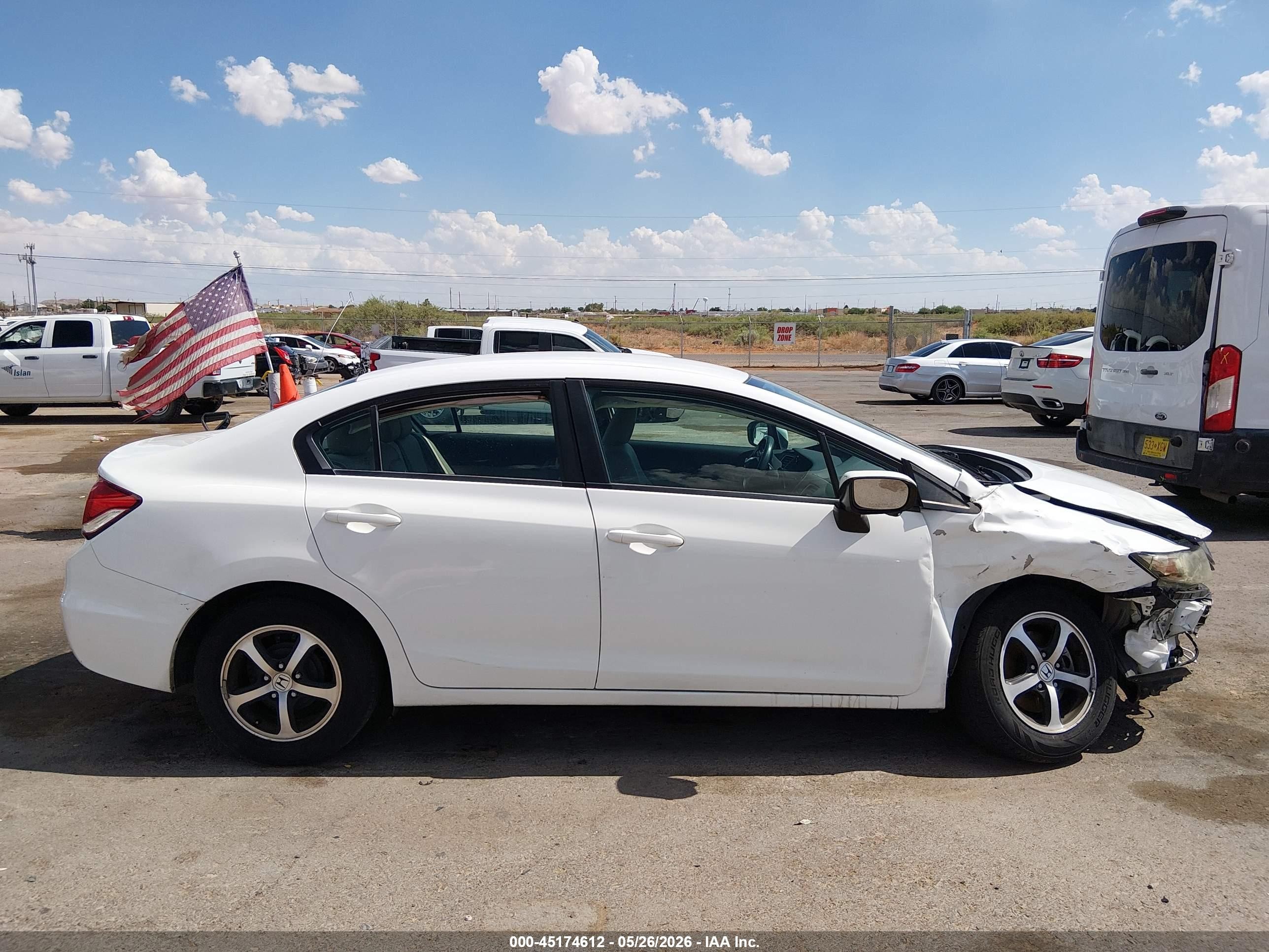 2015 Honda Civic Se White vin: 19XFB2F71FE106672