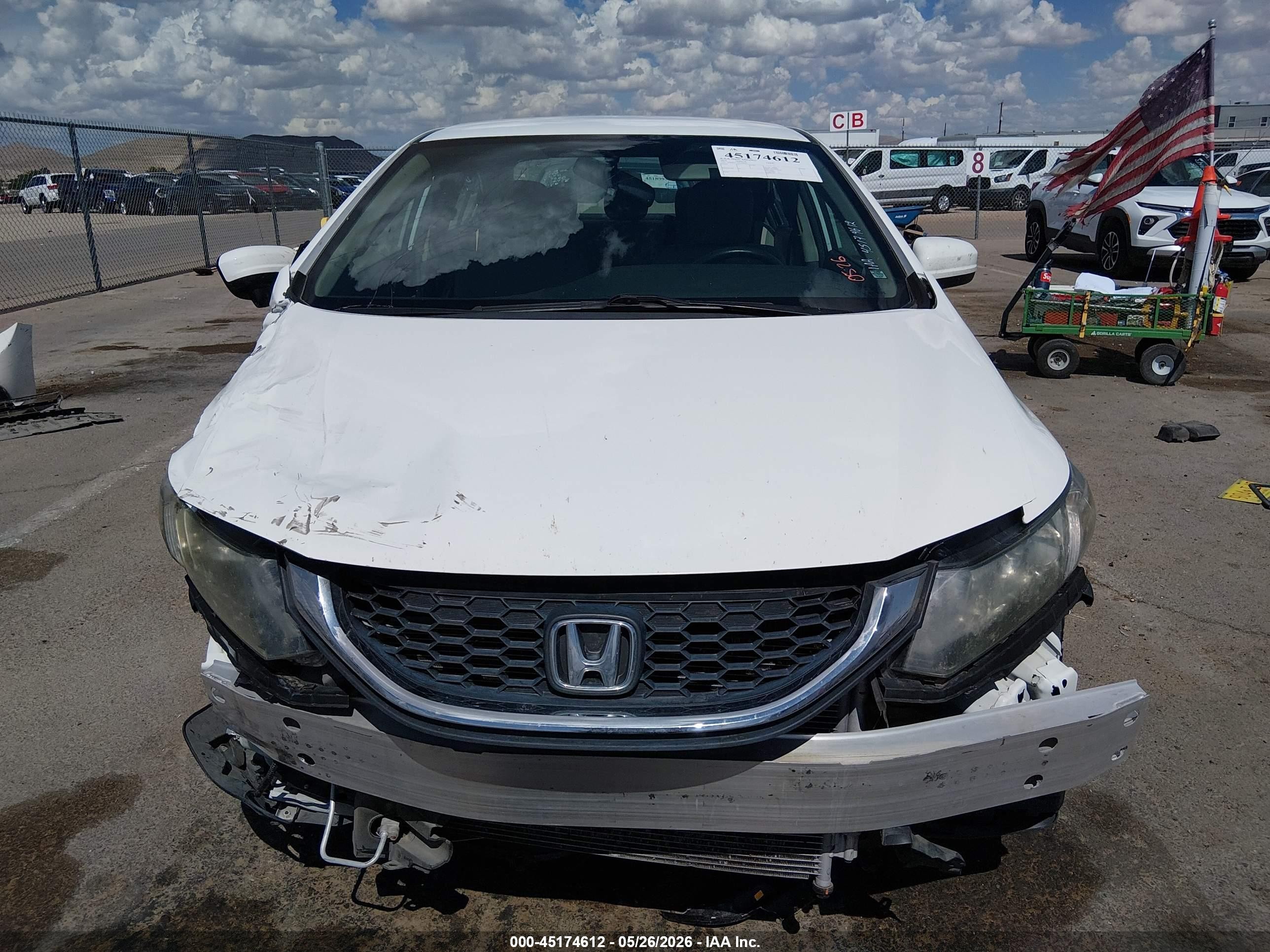 2015 Honda Civic Se White vin: 19XFB2F71FE106672