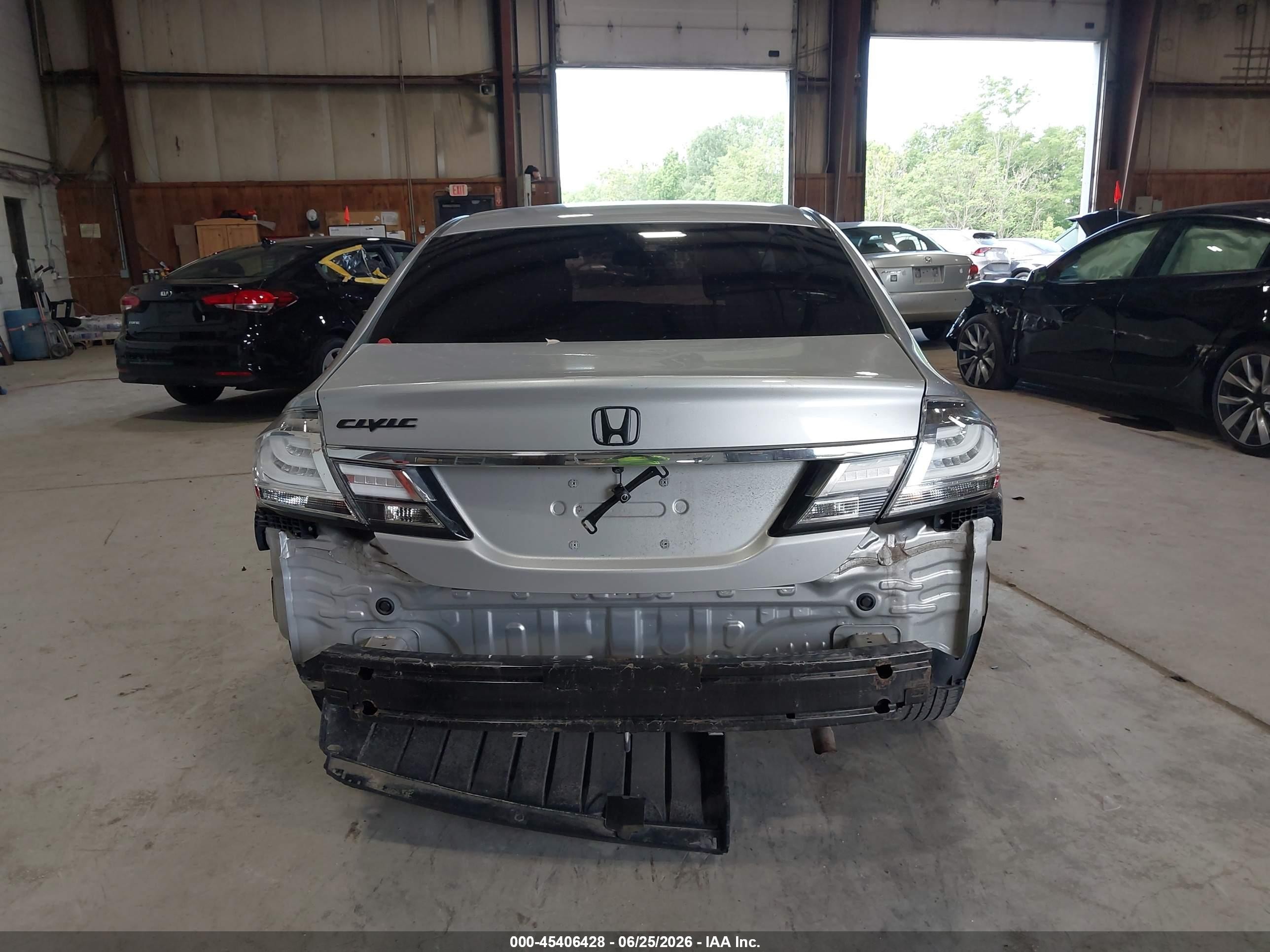 2015 Honda Civic Se Gray vin: 19XFB2F71FE265787