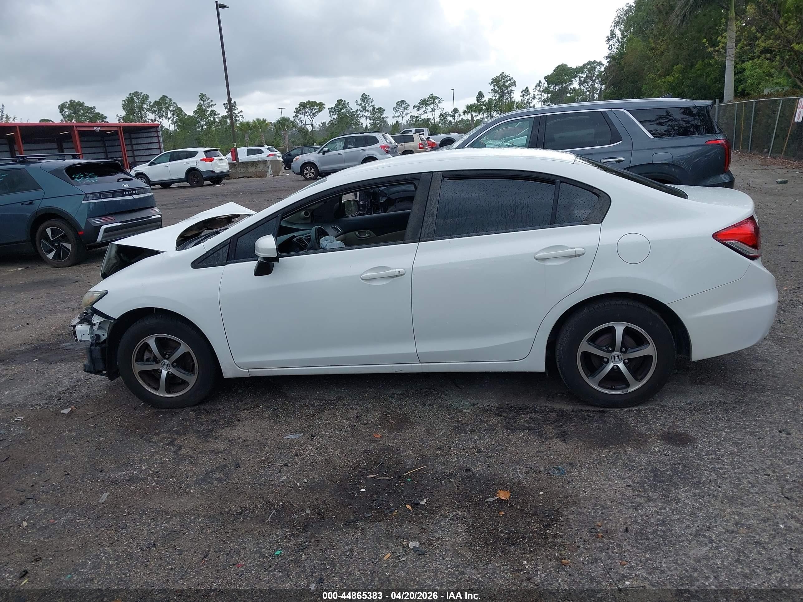 2015 Honda Civic Se White vin: 19XFB2F71FE277194