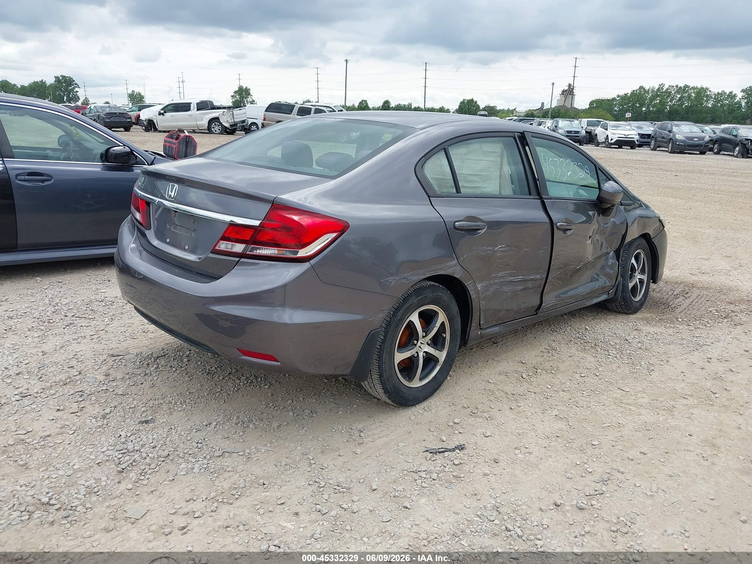 2015 Honda Civic Se Серый vin: 19XFB2F72FE007505