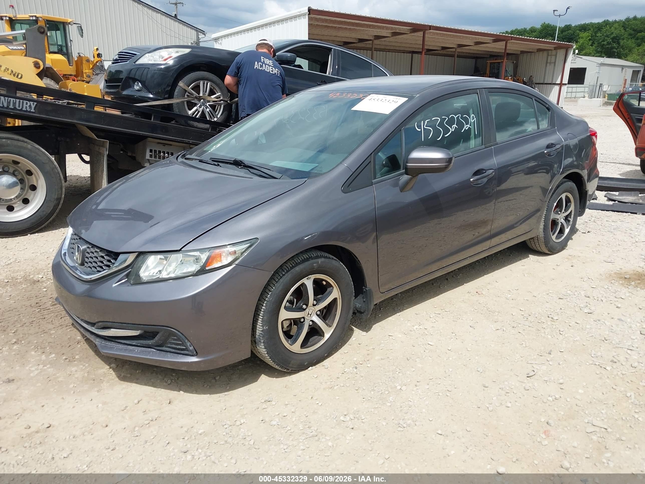 2015 Honda Civic Se Серый vin: 19XFB2F72FE007505