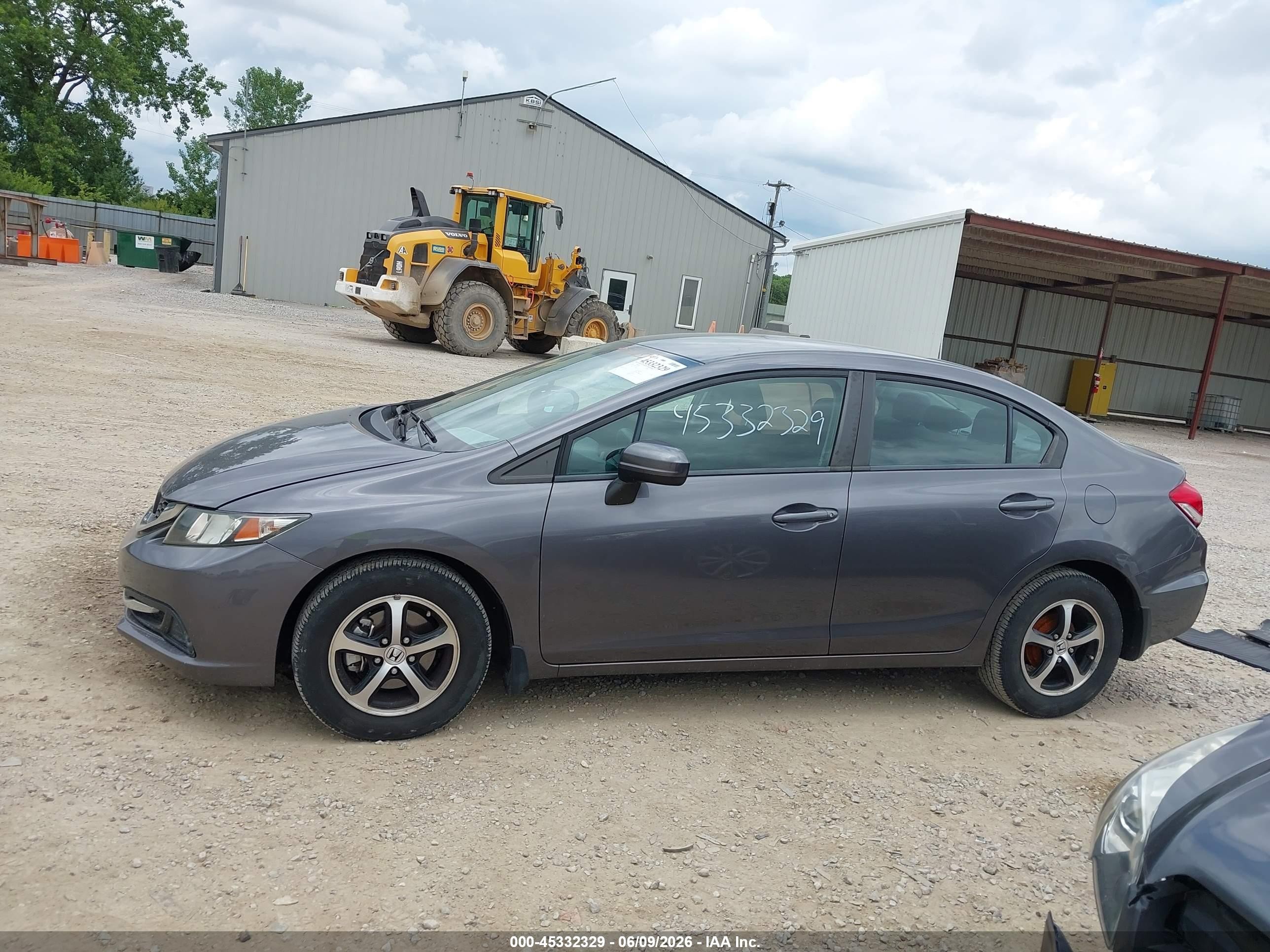 2015 Honda Civic Se Серый vin: 19XFB2F72FE007505
