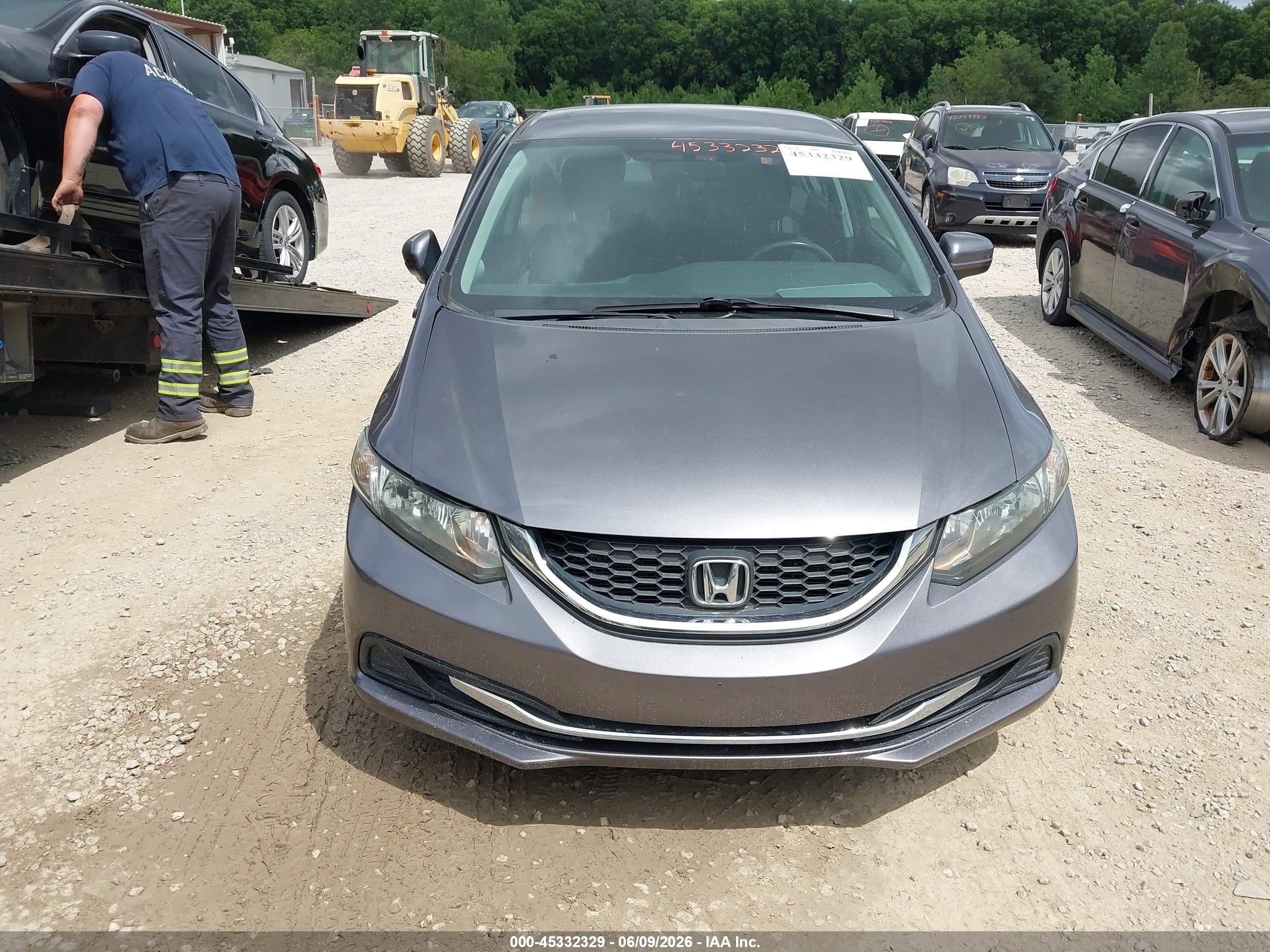 2015 Honda Civic Se Серый vin: 19XFB2F72FE007505