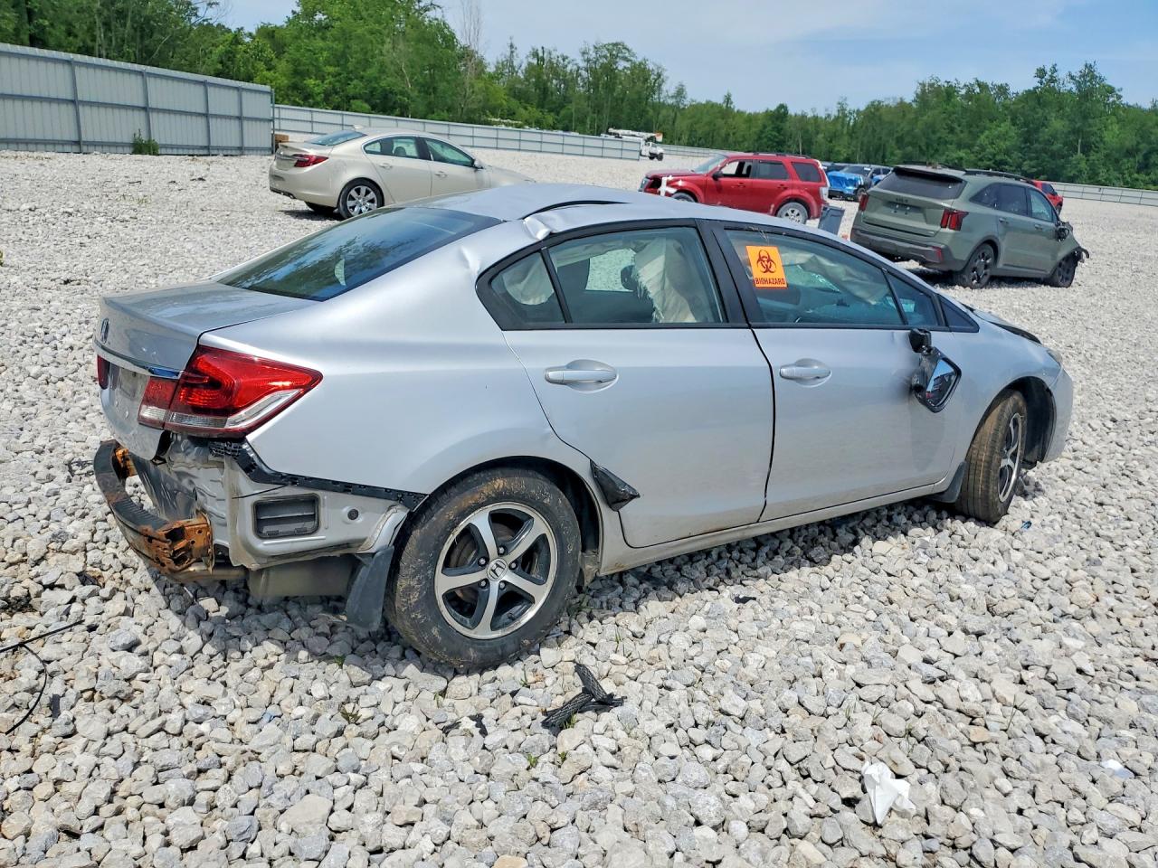 2015 Honda Civic Se Silver vin: 19XFB2F72FE113405