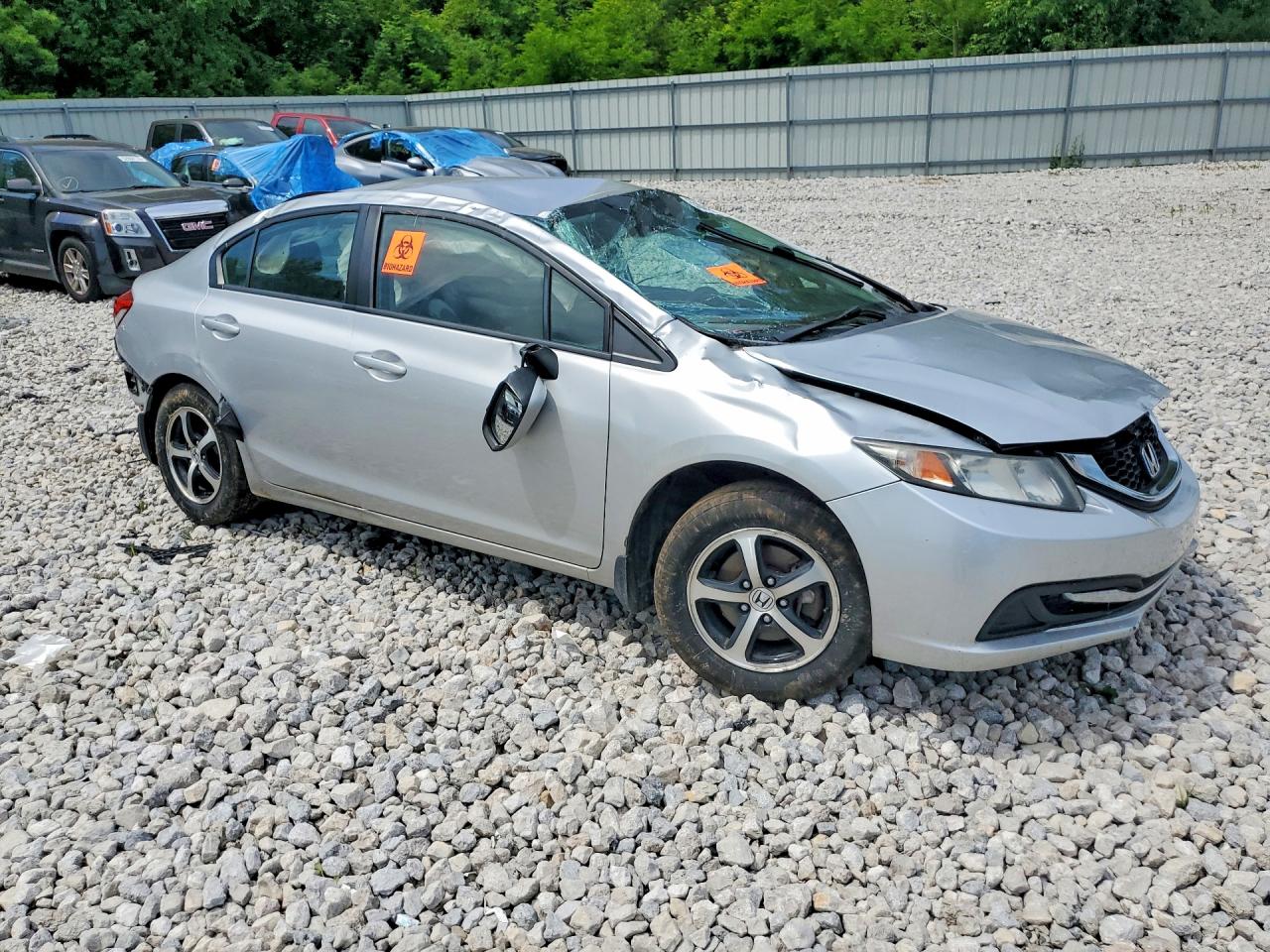 2015 Honda Civic Se Silver vin: 19XFB2F72FE113405