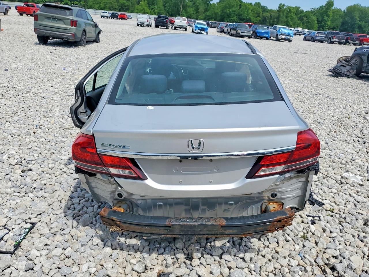 2015 Honda Civic Se Silver vin: 19XFB2F72FE113405