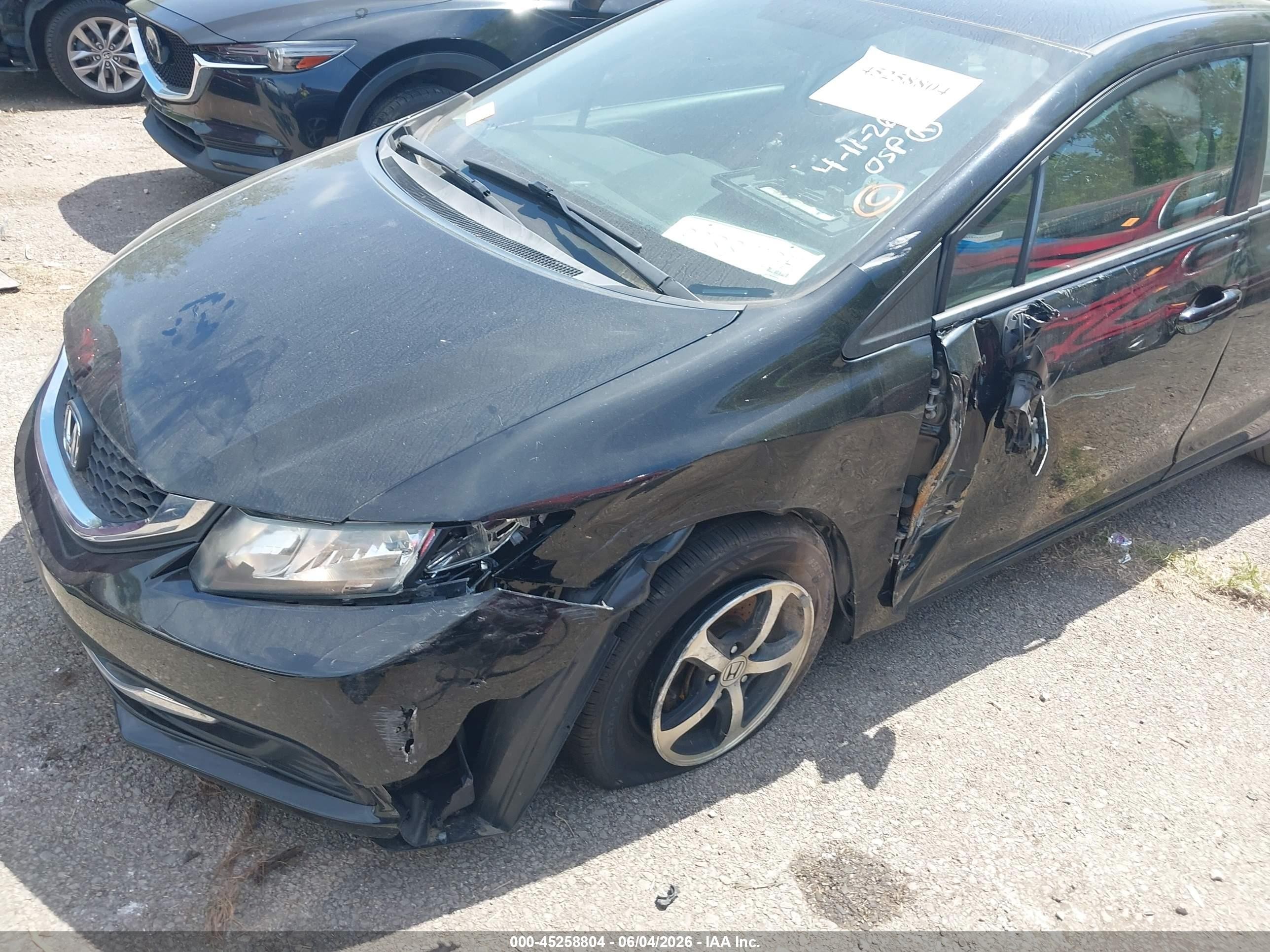 2015 Honda Civic Se Черный vin: 19XFB2F72FE118331