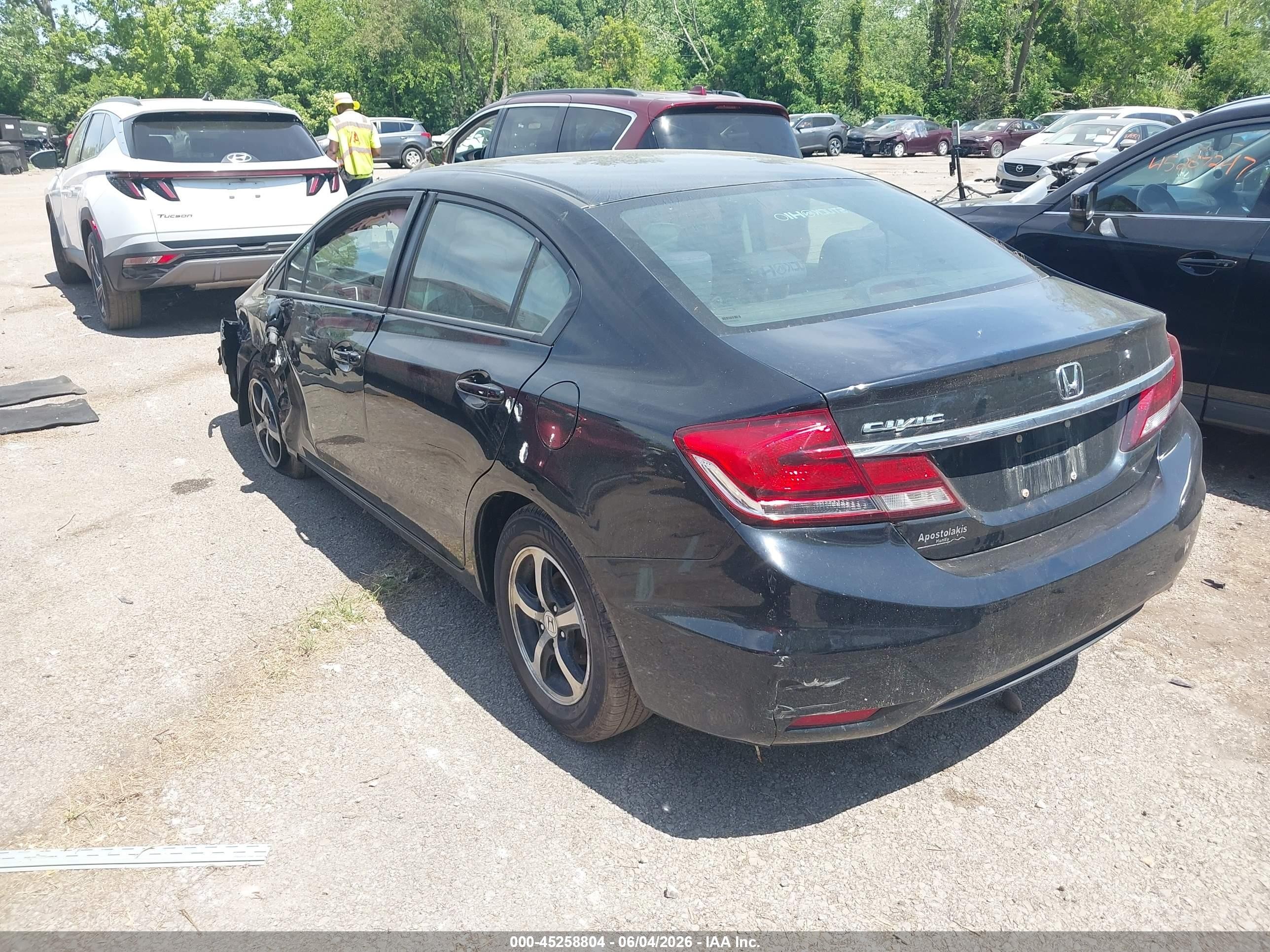 2015 Honda Civic Se Черный vin: 19XFB2F72FE118331