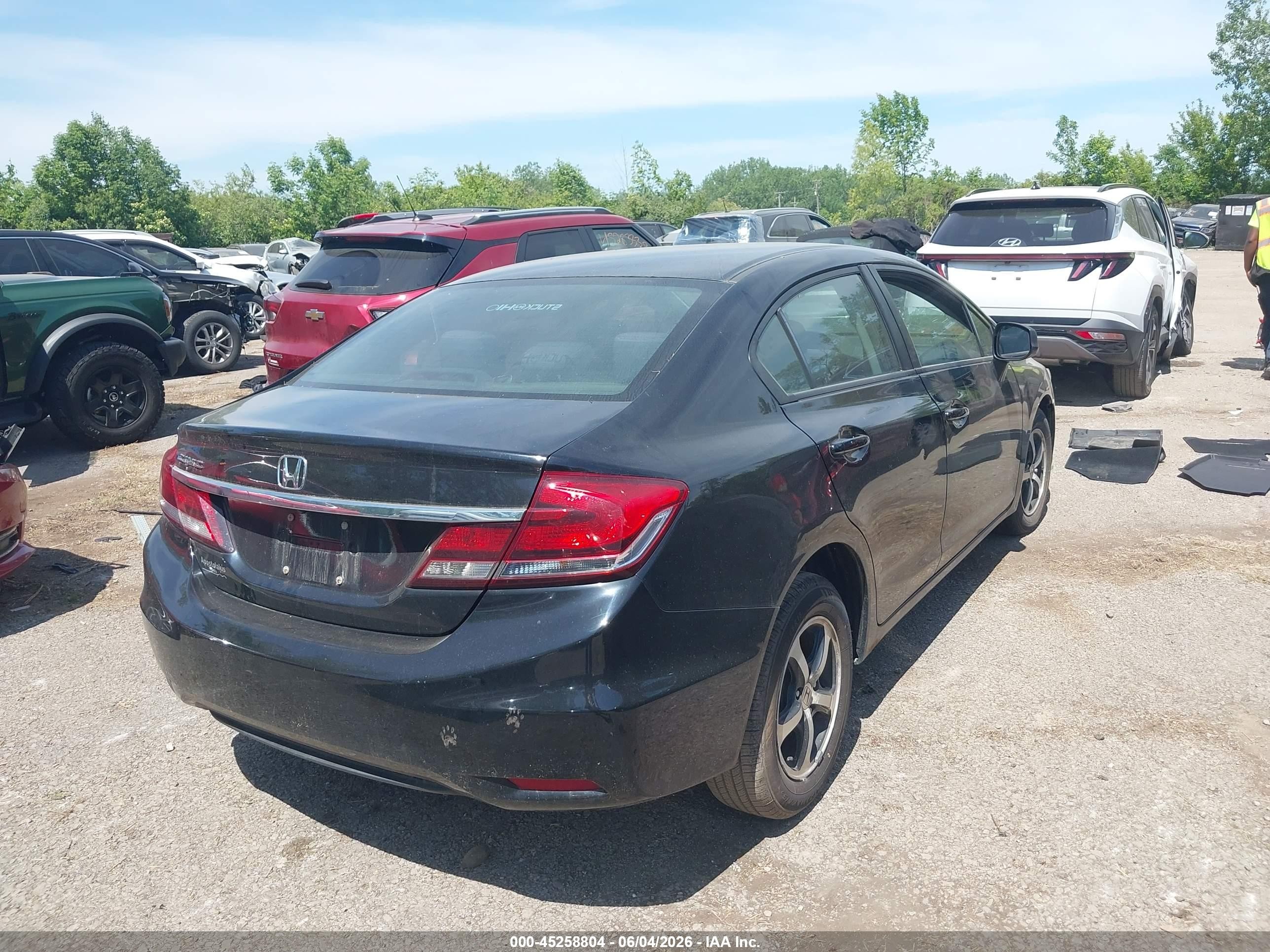 2015 Honda Civic Se Черный vin: 19XFB2F72FE118331