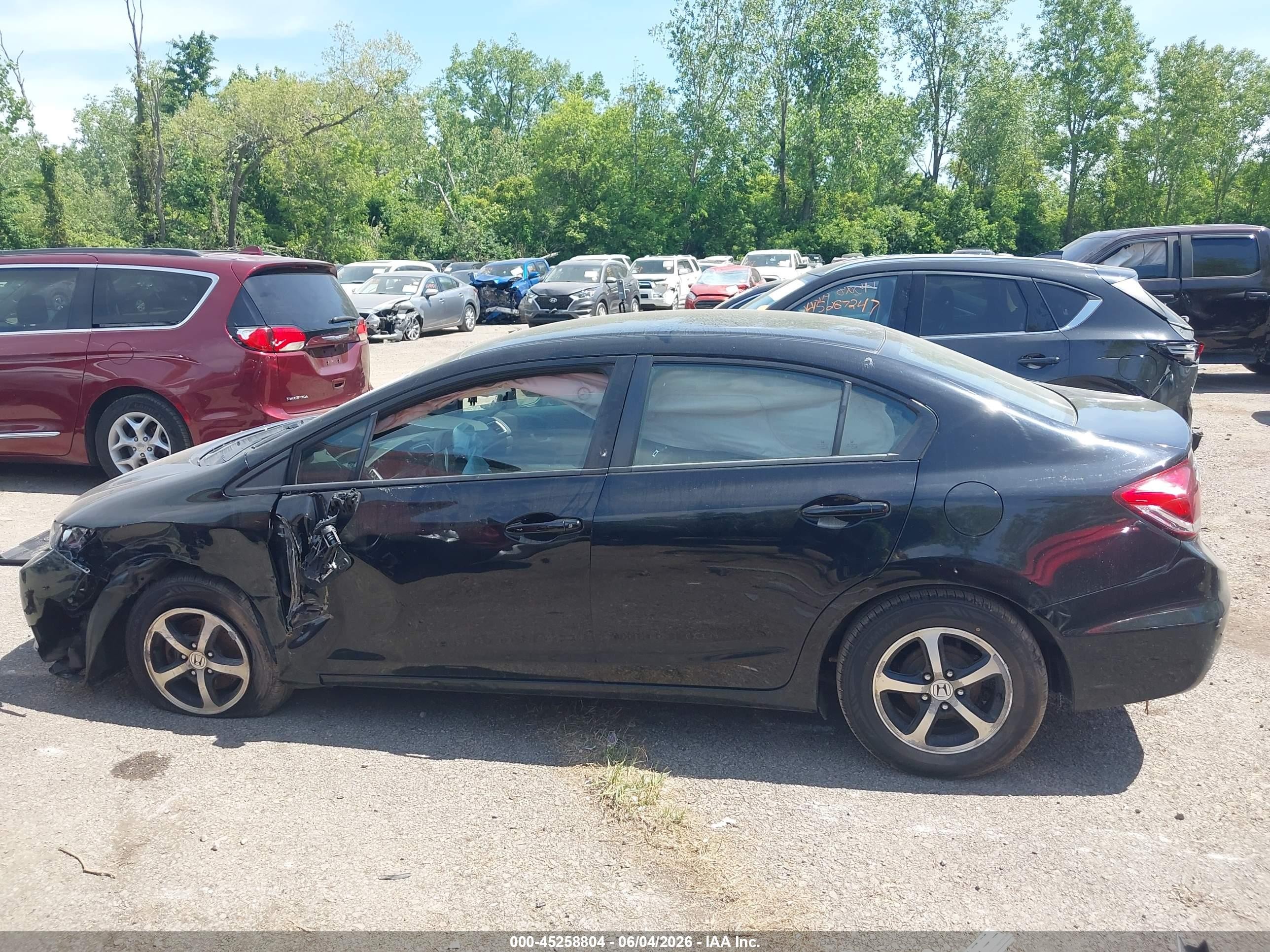 2015 Honda Civic Se Черный vin: 19XFB2F72FE118331