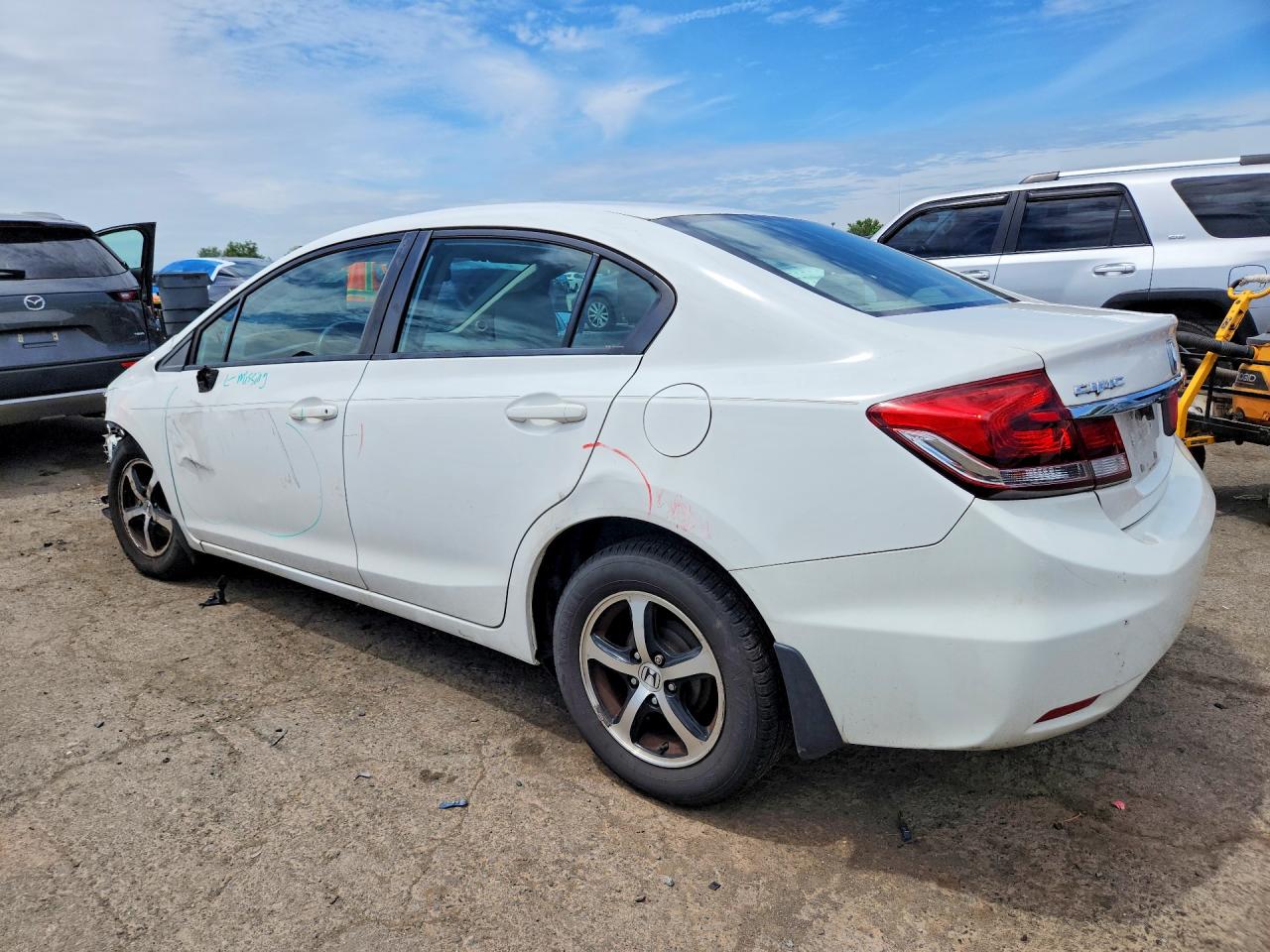 2015 Honda Civic Se White vin: 19XFB2F72FE250831