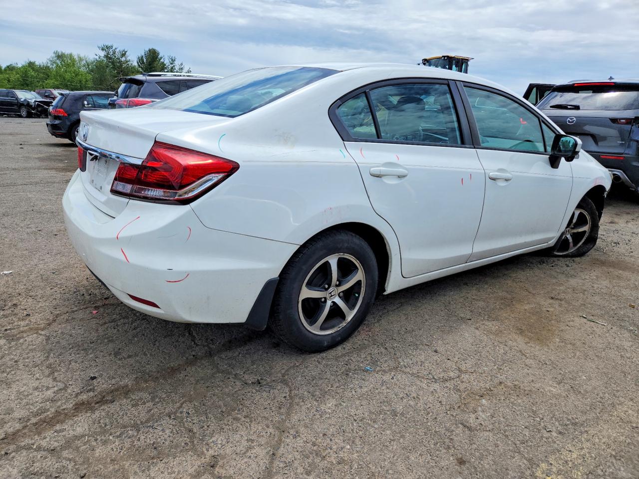2015 Honda Civic Se White vin: 19XFB2F72FE250831