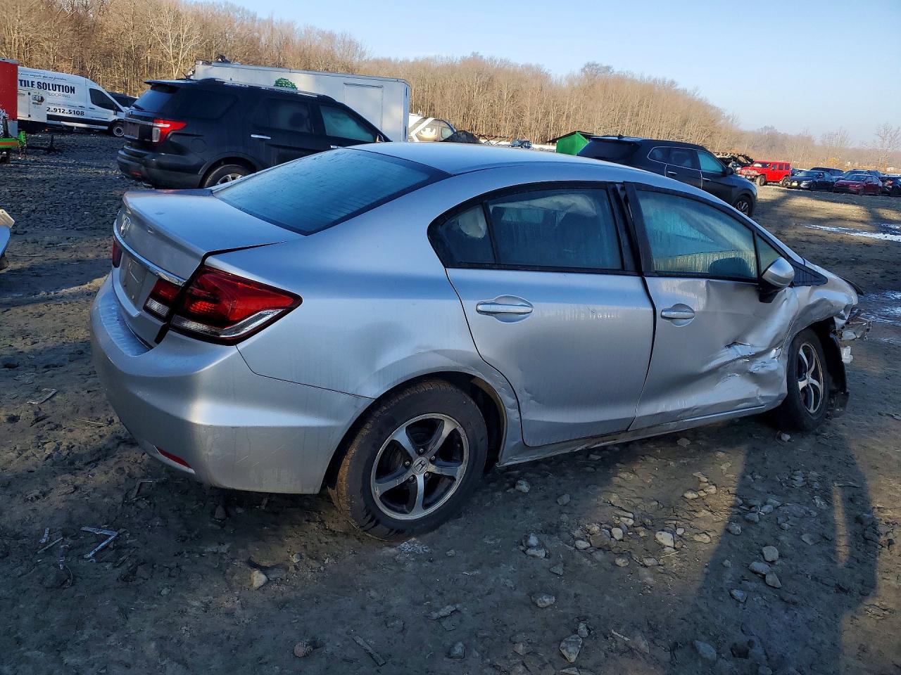 2015 Honda Civic Se Silver vin: 19XFB2F72FE271582