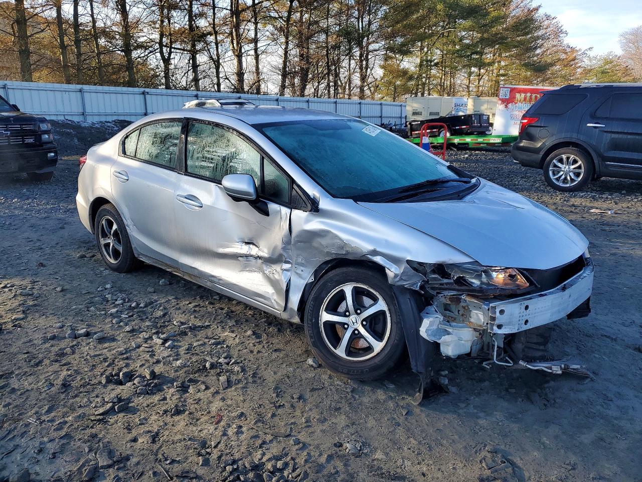 2015 Honda Civic Se Silver vin: 19XFB2F72FE271582