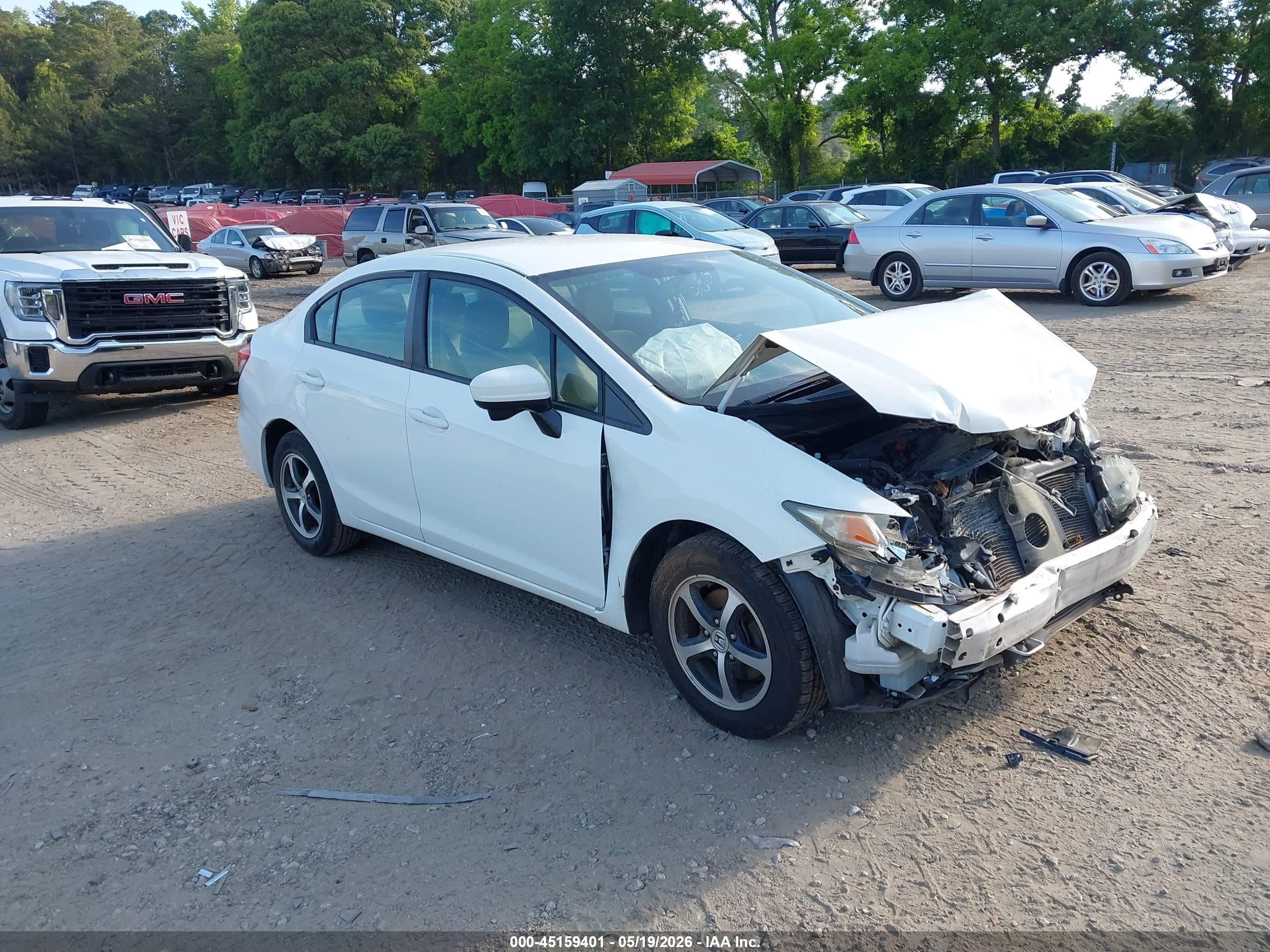 2015 Honda Civic Se White vin: 19XFB2F72FE273428