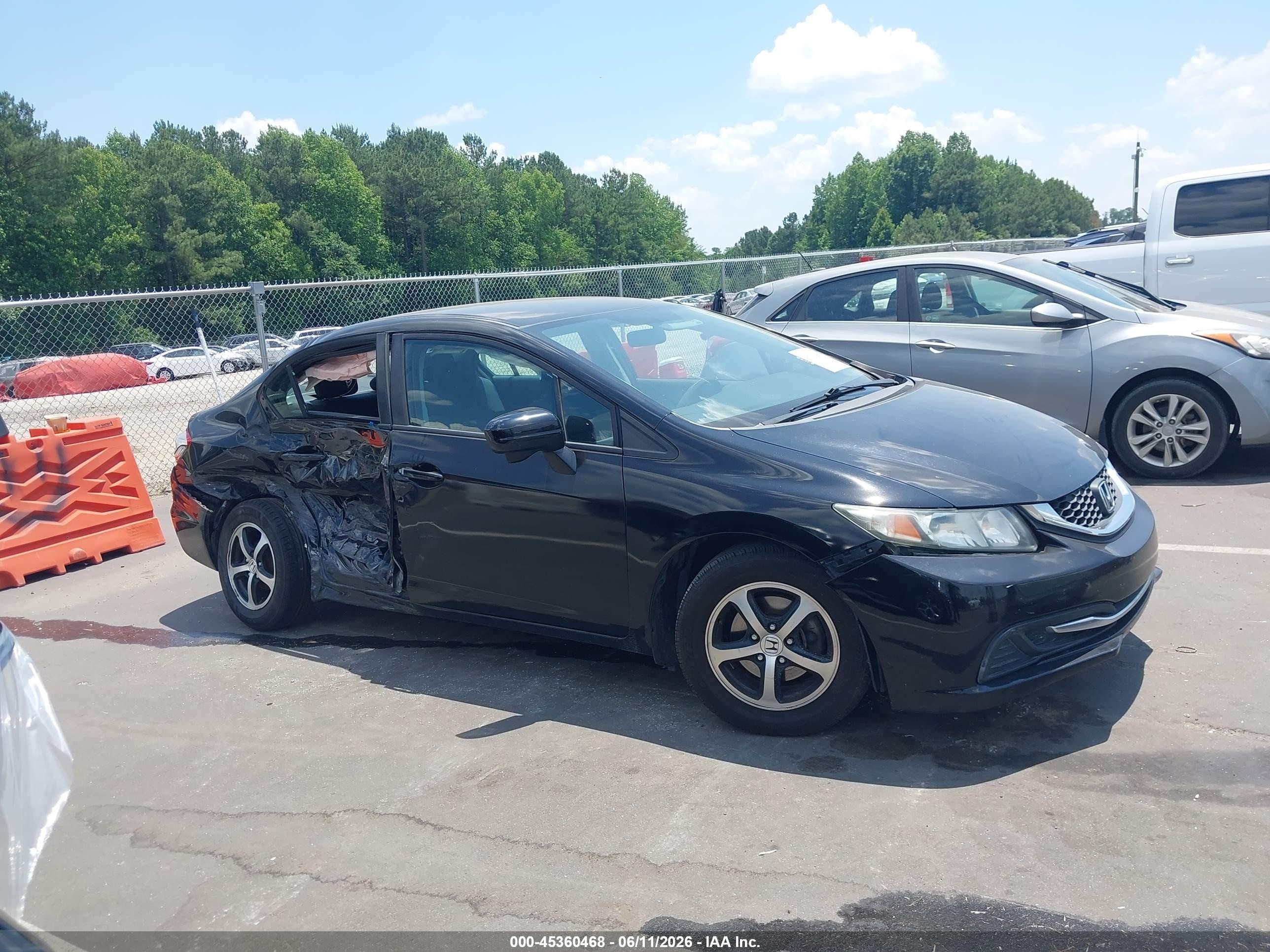 2015 Honda Civic Se Black vin: 19XFB2F73FE088000