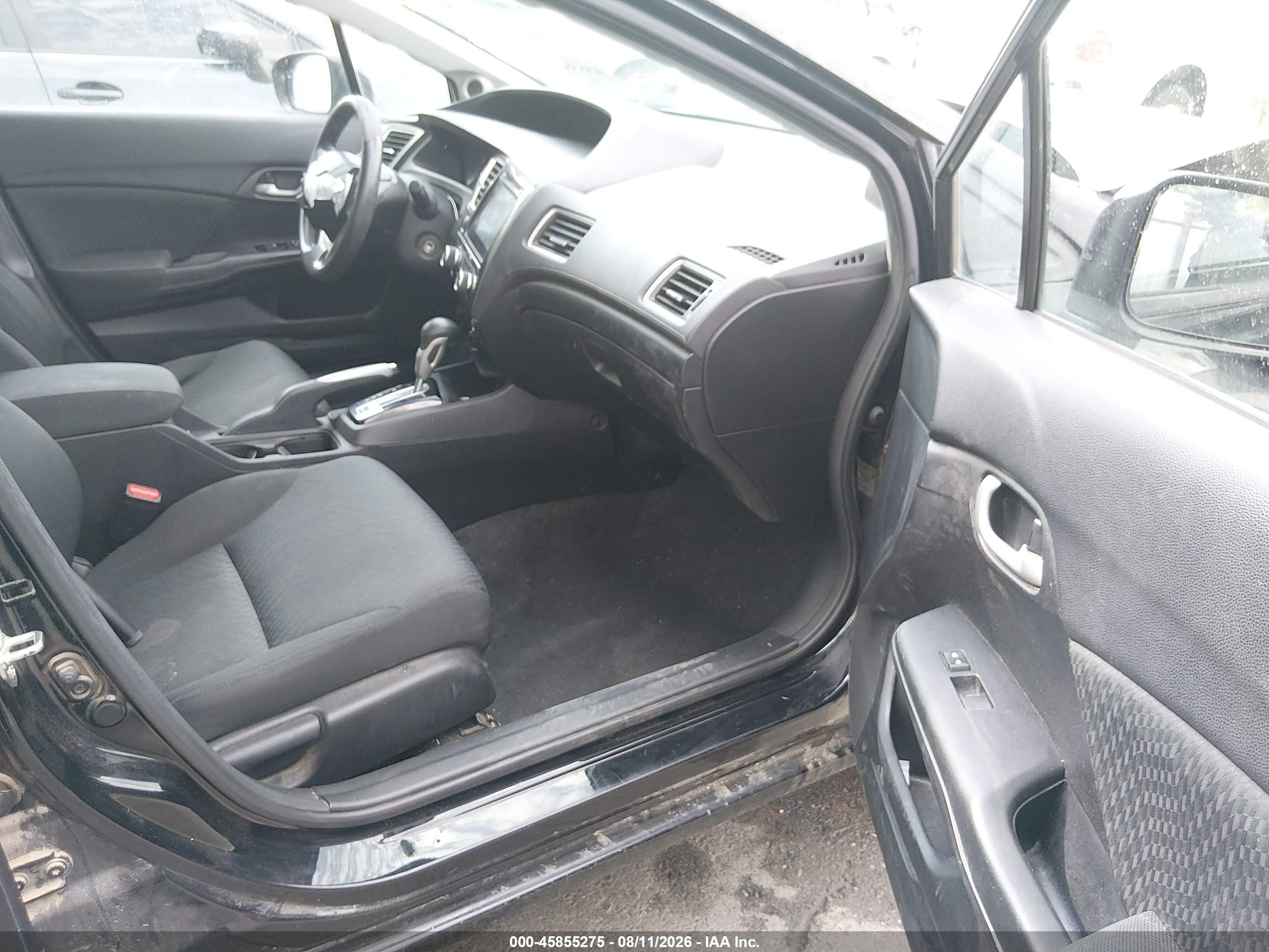2015 Honda Civic Se Black vin: 19XFB2F73FE097697