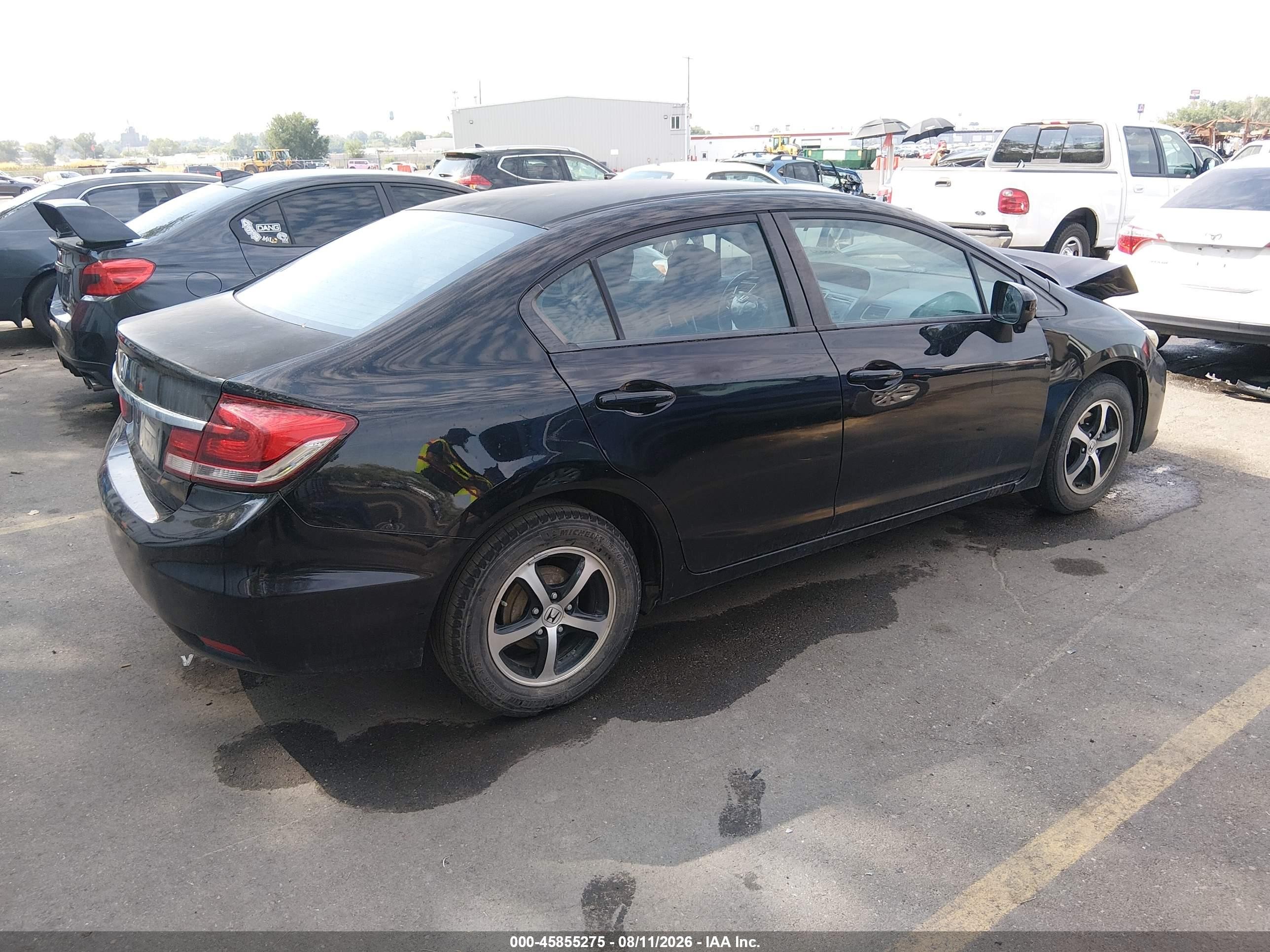 2015 Honda Civic Se Black vin: 19XFB2F73FE097697