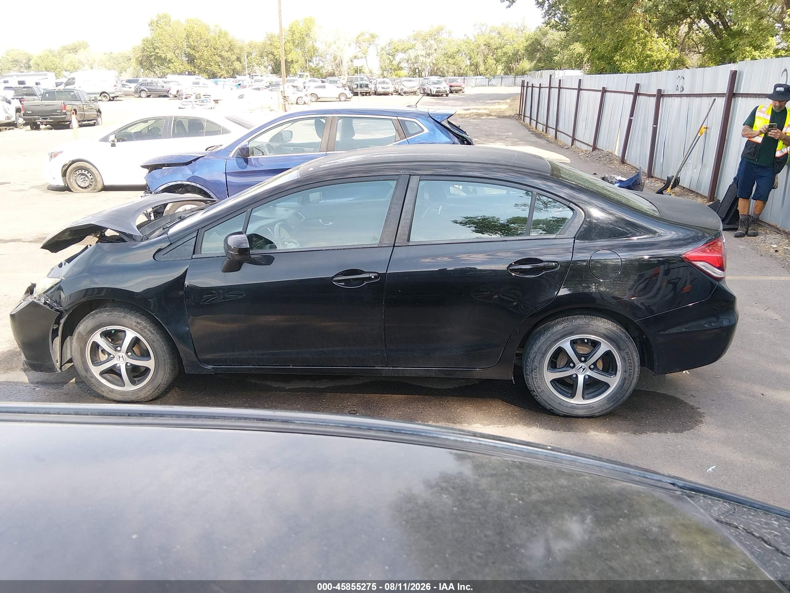 2015 Honda Civic Se Black vin: 19XFB2F73FE097697