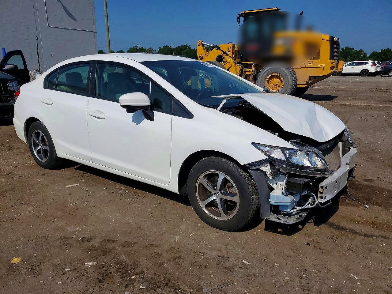 2015 Honda Civic Se White vin: 19XFB2F73FE239207