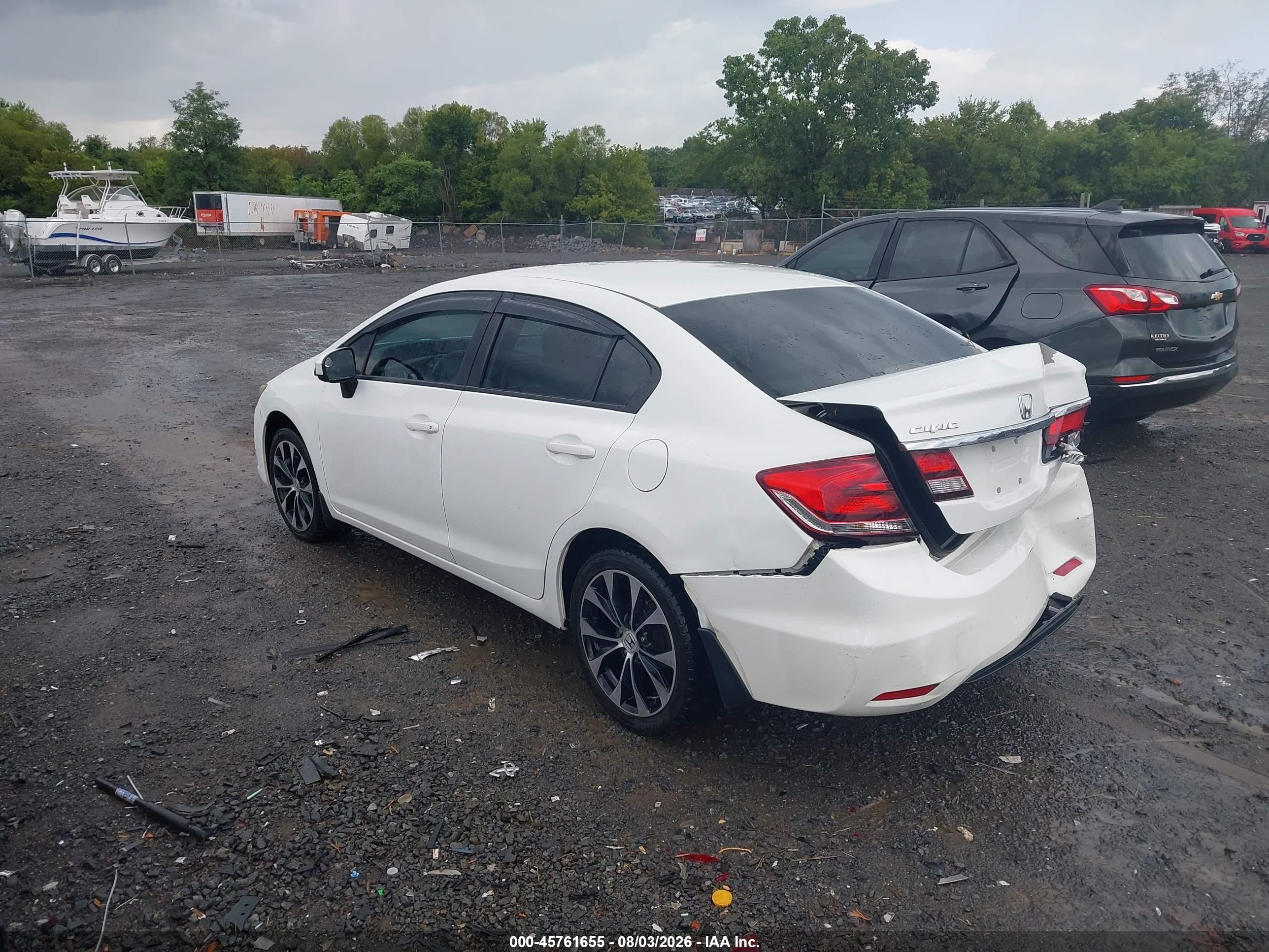 2015 Honda Civic Se White vin: 19XFB2F73FE272210