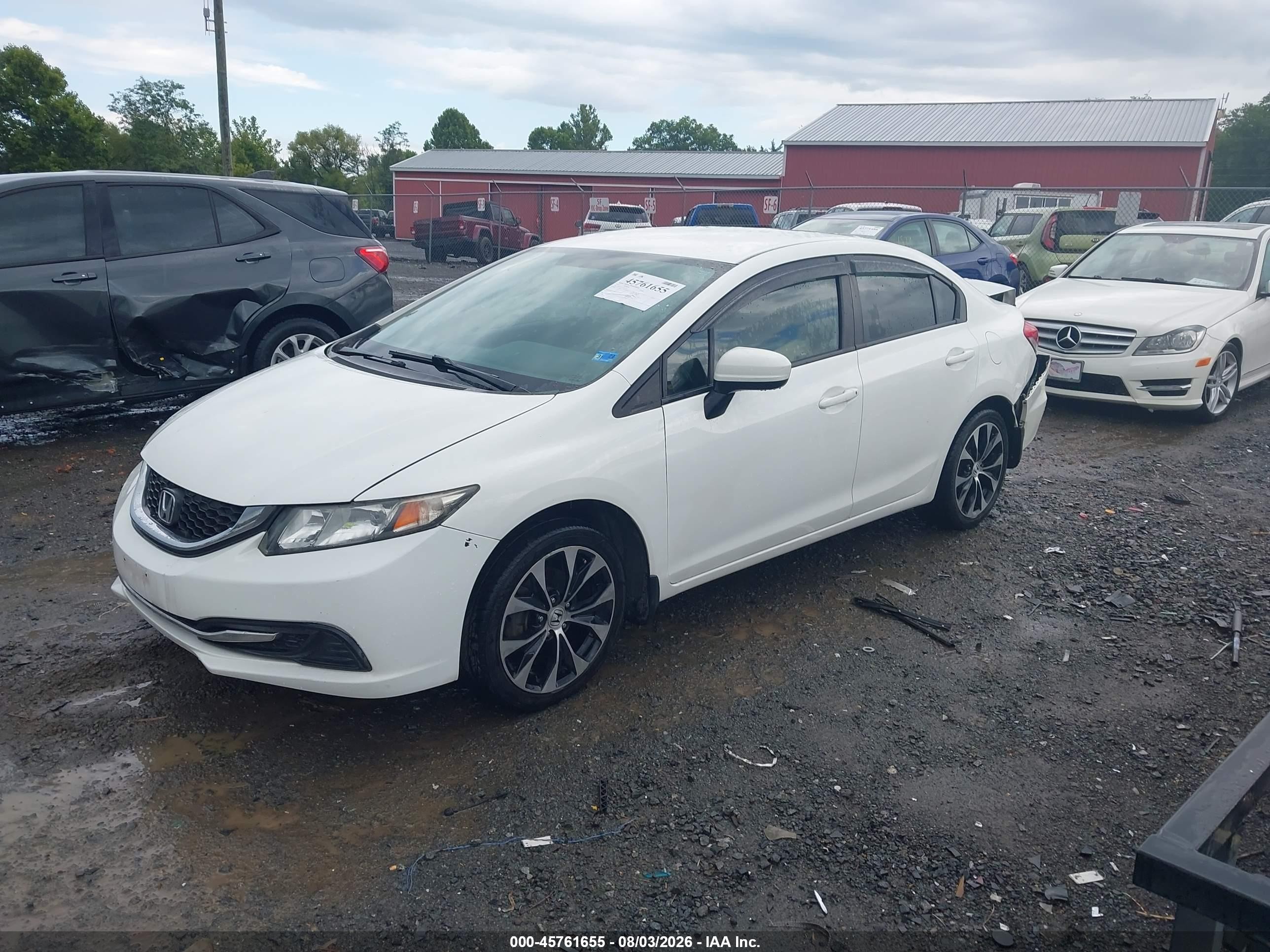 2015 Honda Civic Se White vin: 19XFB2F73FE272210