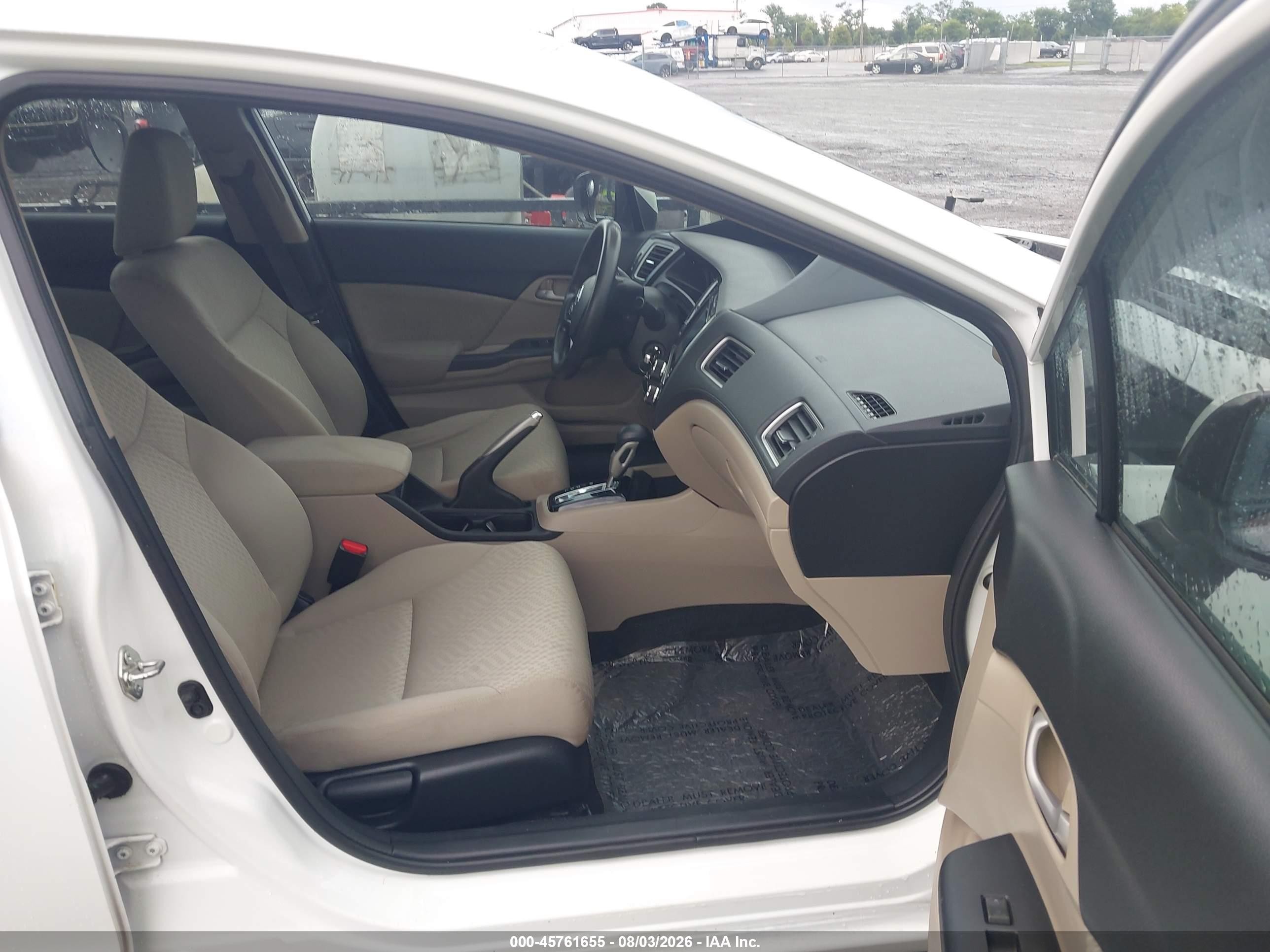 2015 Honda Civic Se White vin: 19XFB2F73FE272210