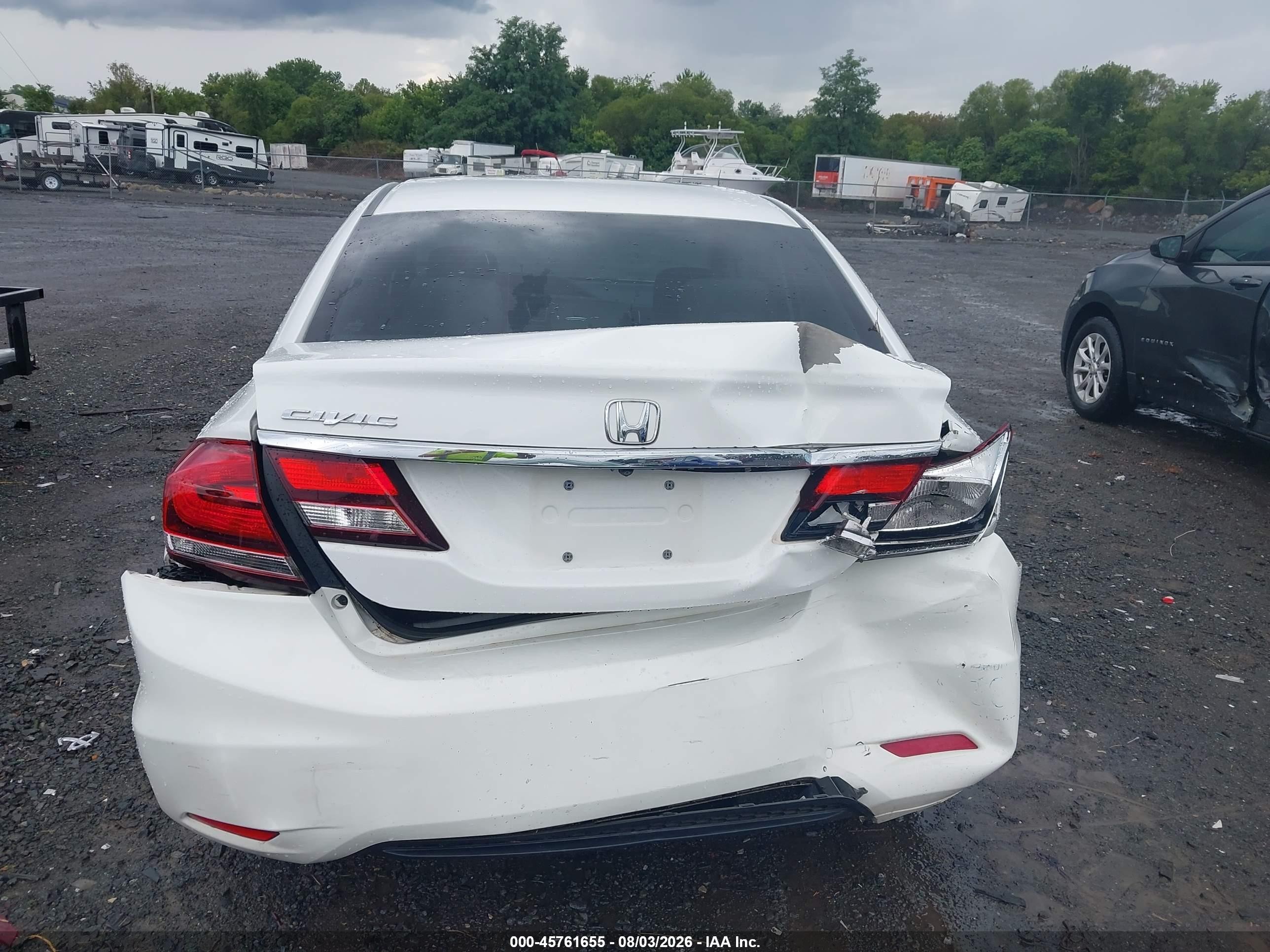 2015 Honda Civic Se White vin: 19XFB2F73FE272210