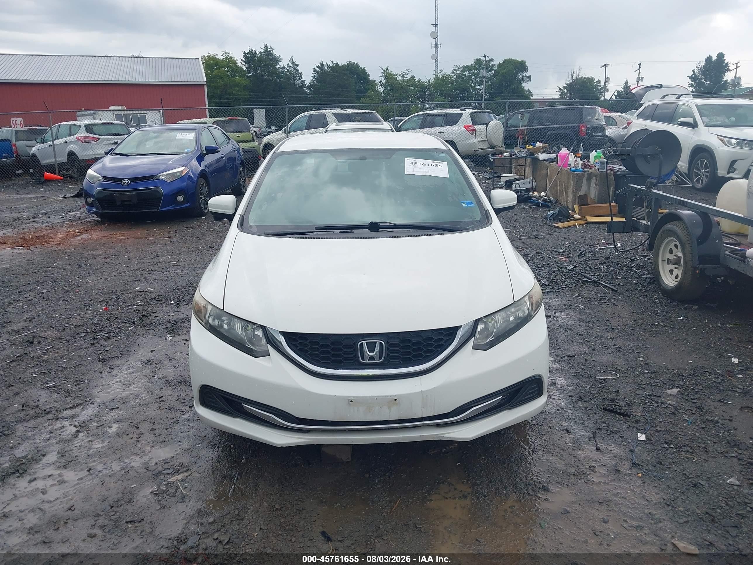 2015 Honda Civic Se White vin: 19XFB2F73FE272210