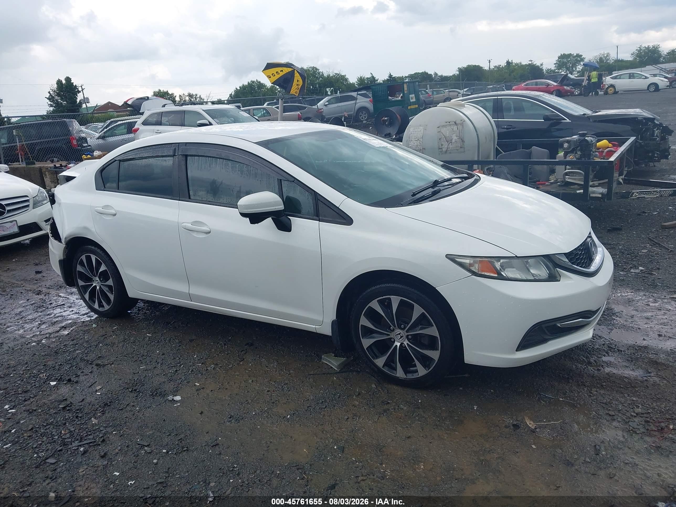 2015 Honda Civic Se White vin: 19XFB2F73FE272210