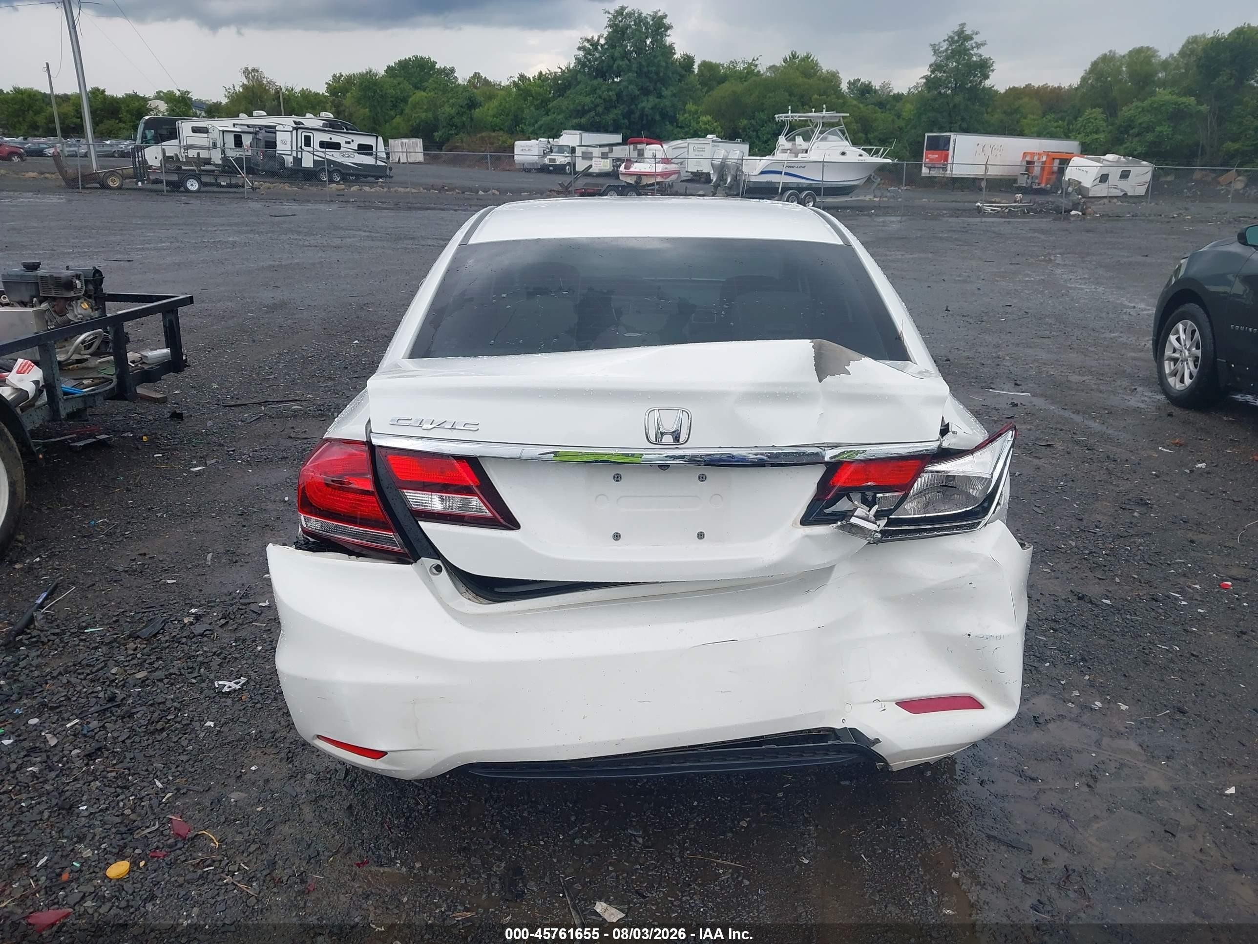 2015 Honda Civic Se White vin: 19XFB2F73FE272210