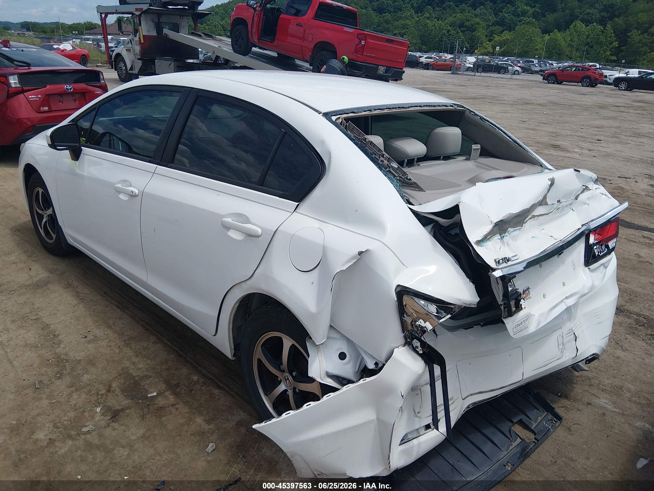 2015 Honda Civic Se White vin: 19XFB2F74FE067995