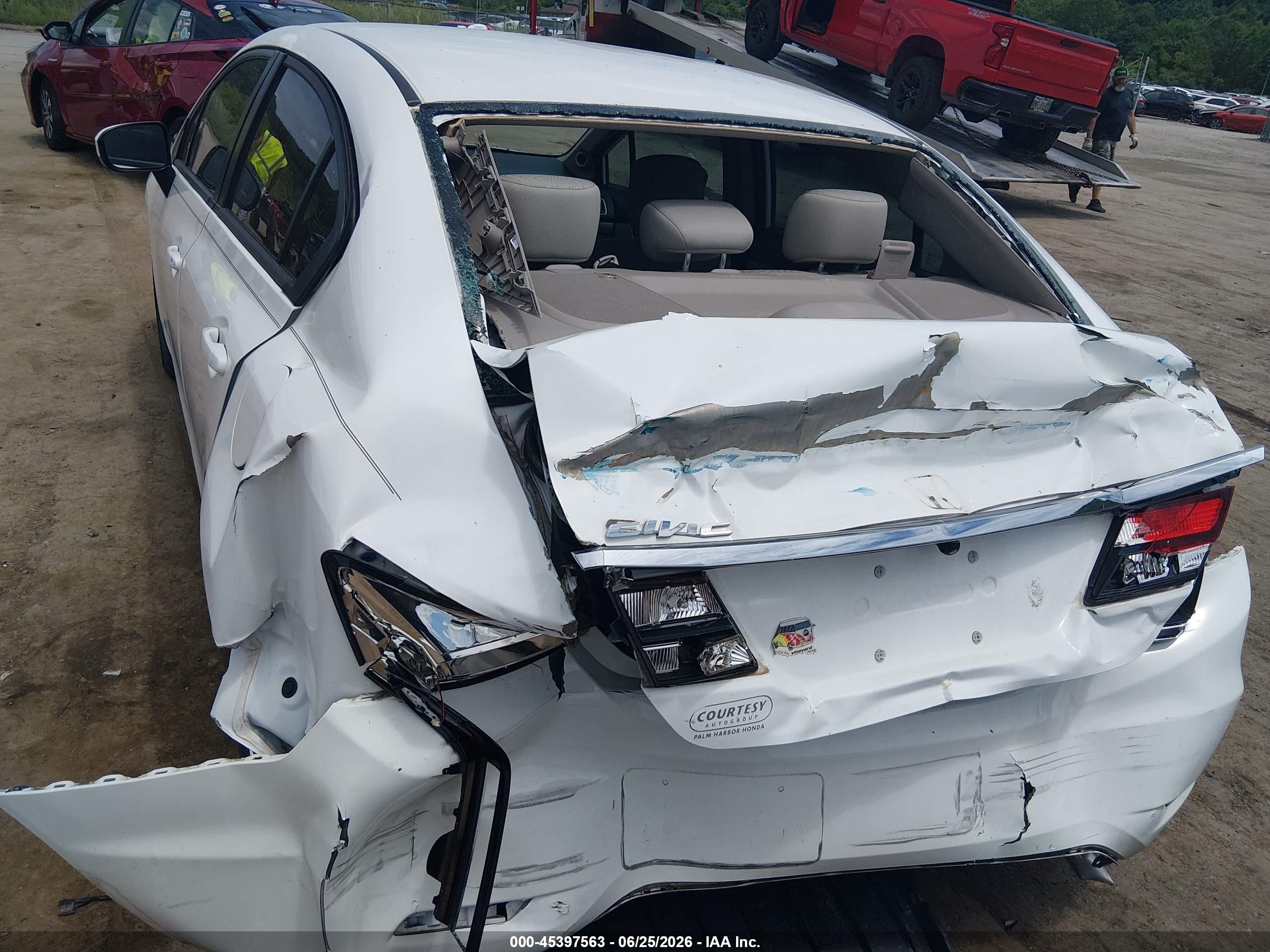 2015 Honda Civic Se White vin: 19XFB2F74FE067995