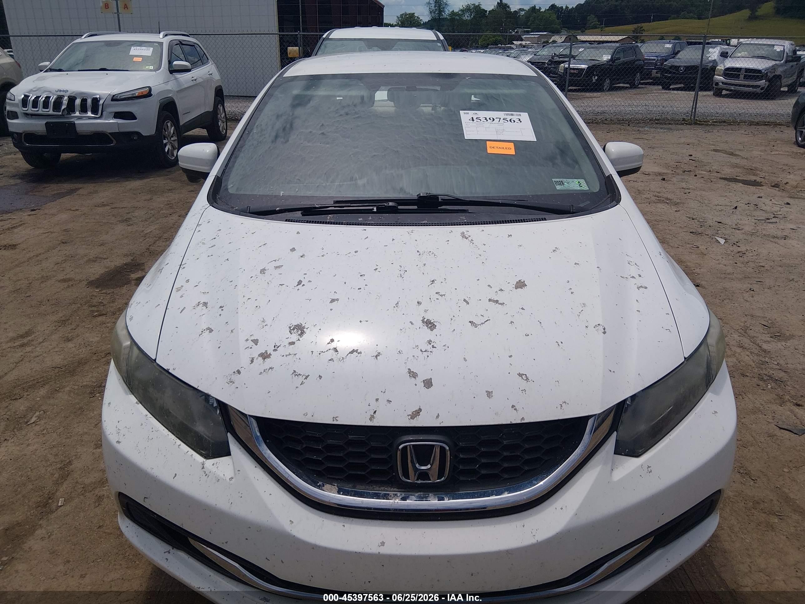 2015 Honda Civic Se White vin: 19XFB2F74FE067995