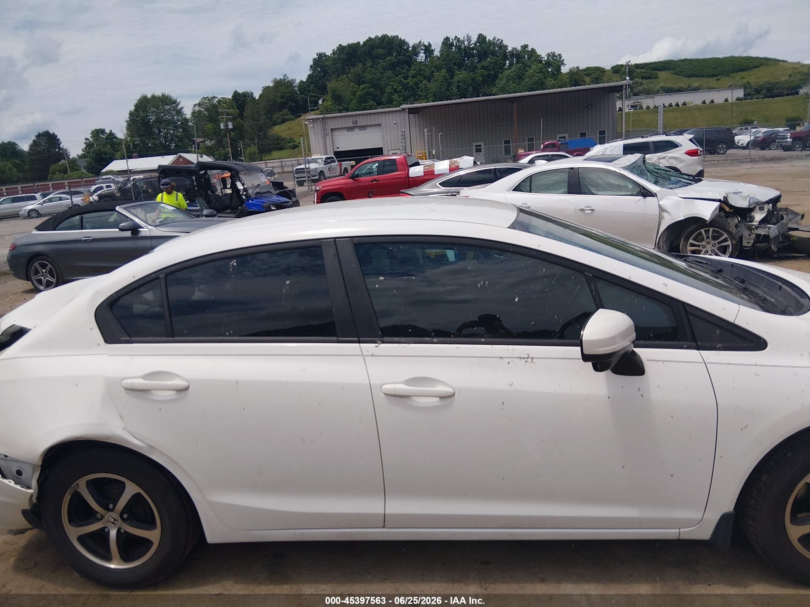 2015 Honda Civic Se White vin: 19XFB2F74FE067995