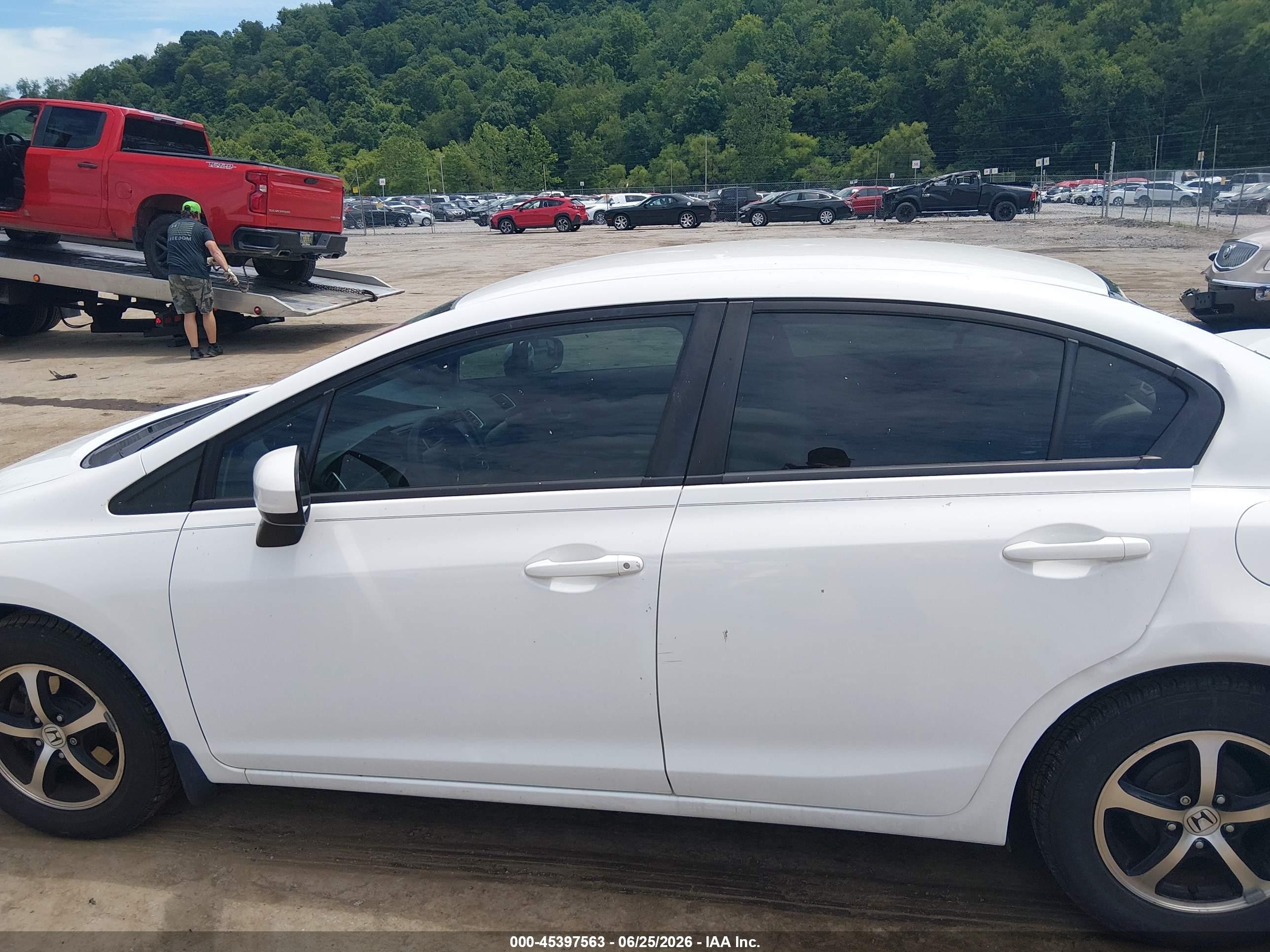 2015 Honda Civic Se White vin: 19XFB2F74FE067995