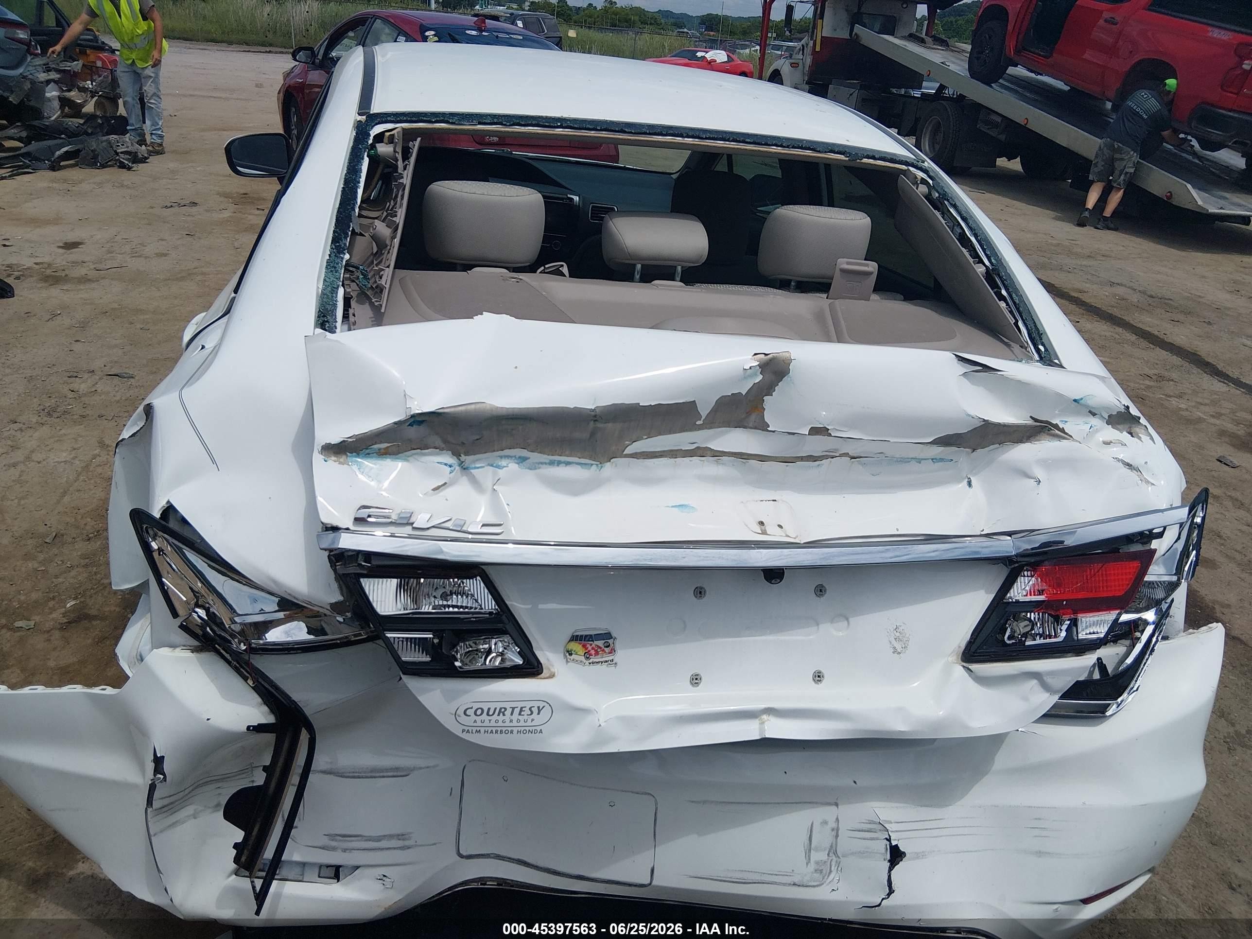 2015 Honda Civic Se White vin: 19XFB2F74FE067995