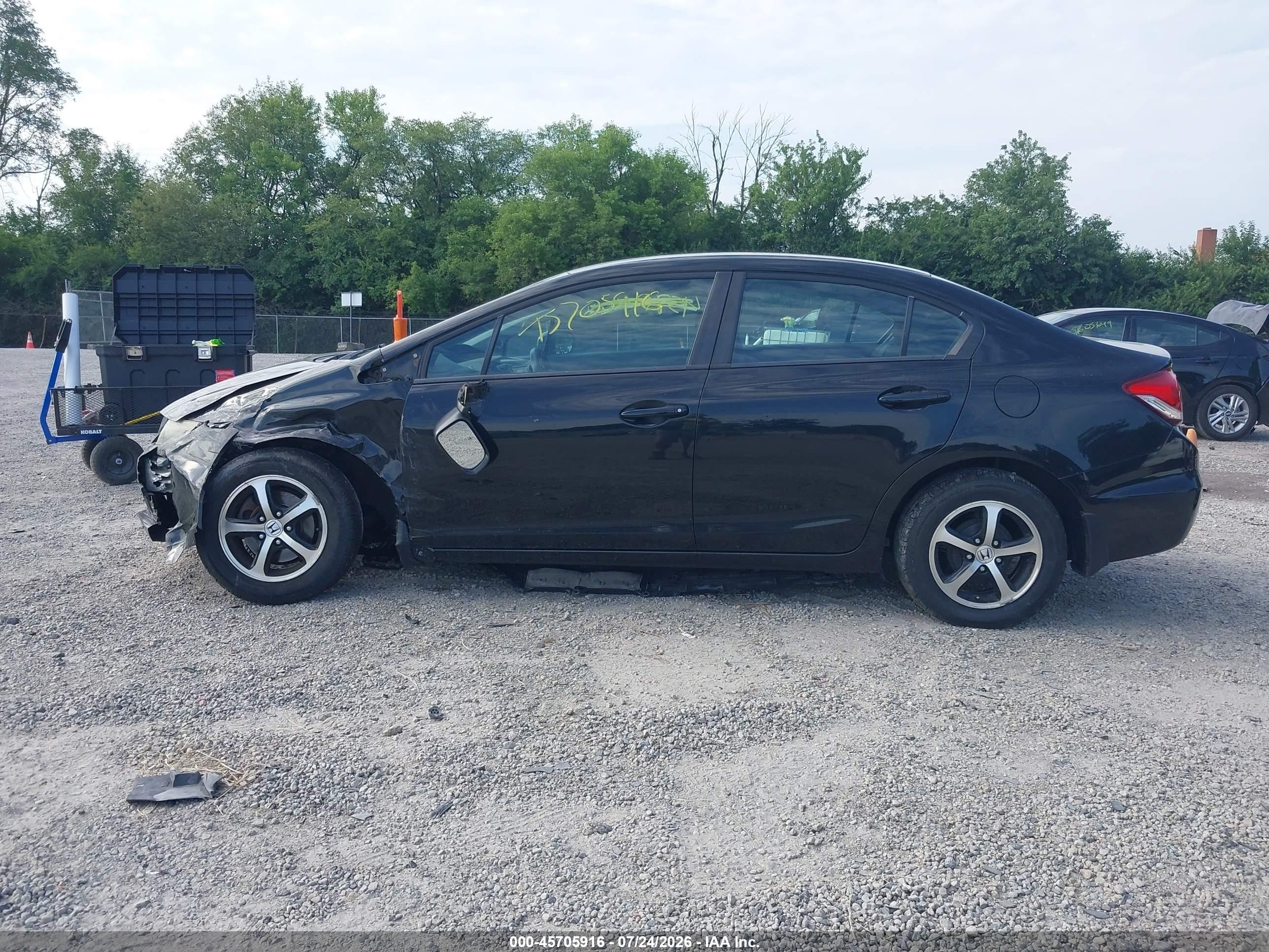 2015 Honda Civic Se Black vin: 19XFB2F74FE078169