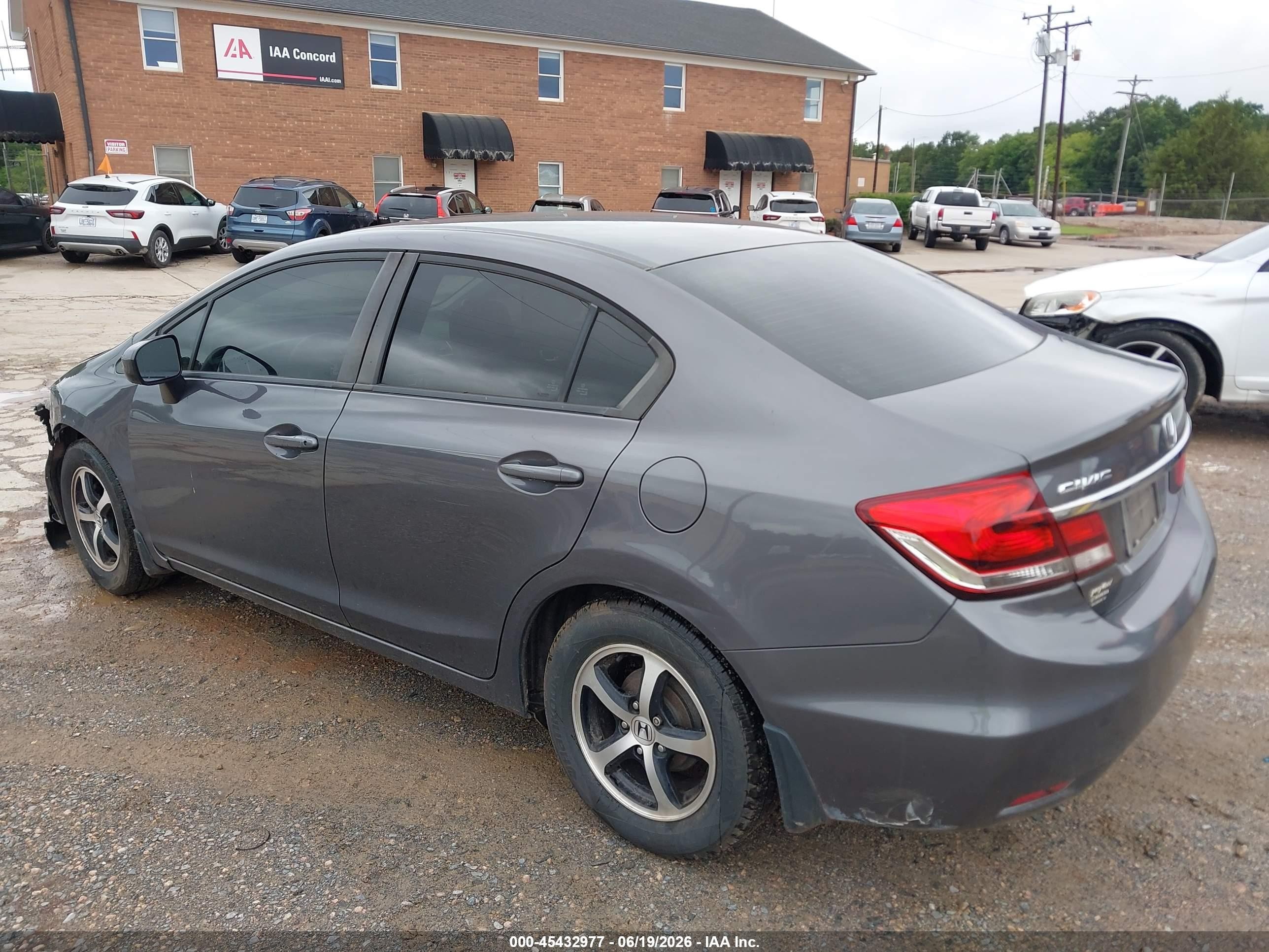 2015 Honda Civic Se Gray vin: 19XFB2F74FE119691