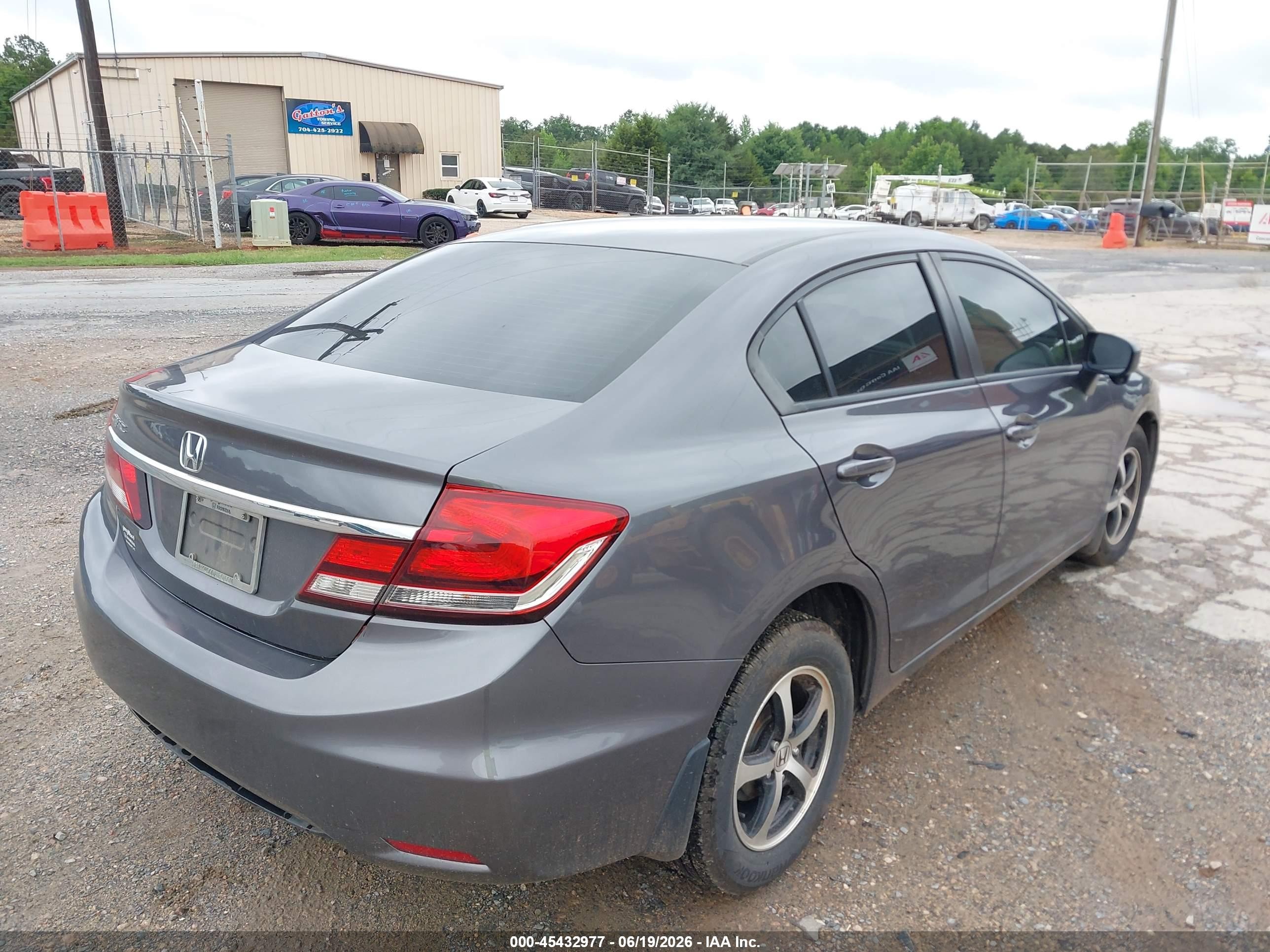 2015 Honda Civic Se Gray vin: 19XFB2F74FE119691